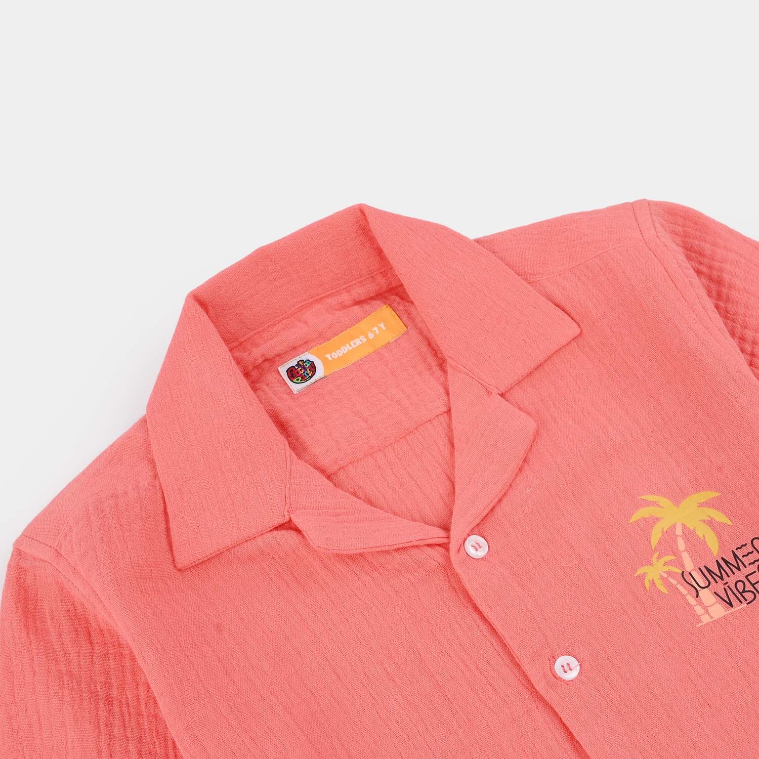 Boys Gauze Casual Shirt (Summer Vibes) - Image 2