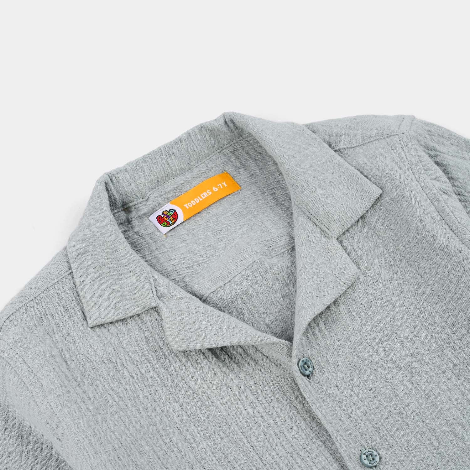 Boys Gauze Shirt (The Surf Crew) - Grey - Image 2