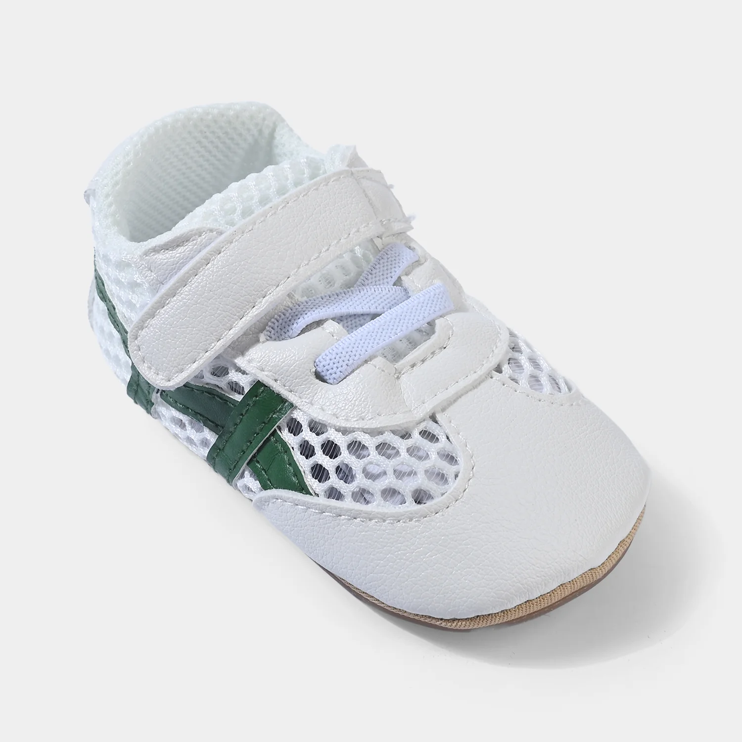 Boys Shoes 1564 Mesh Sneakers – White/Green