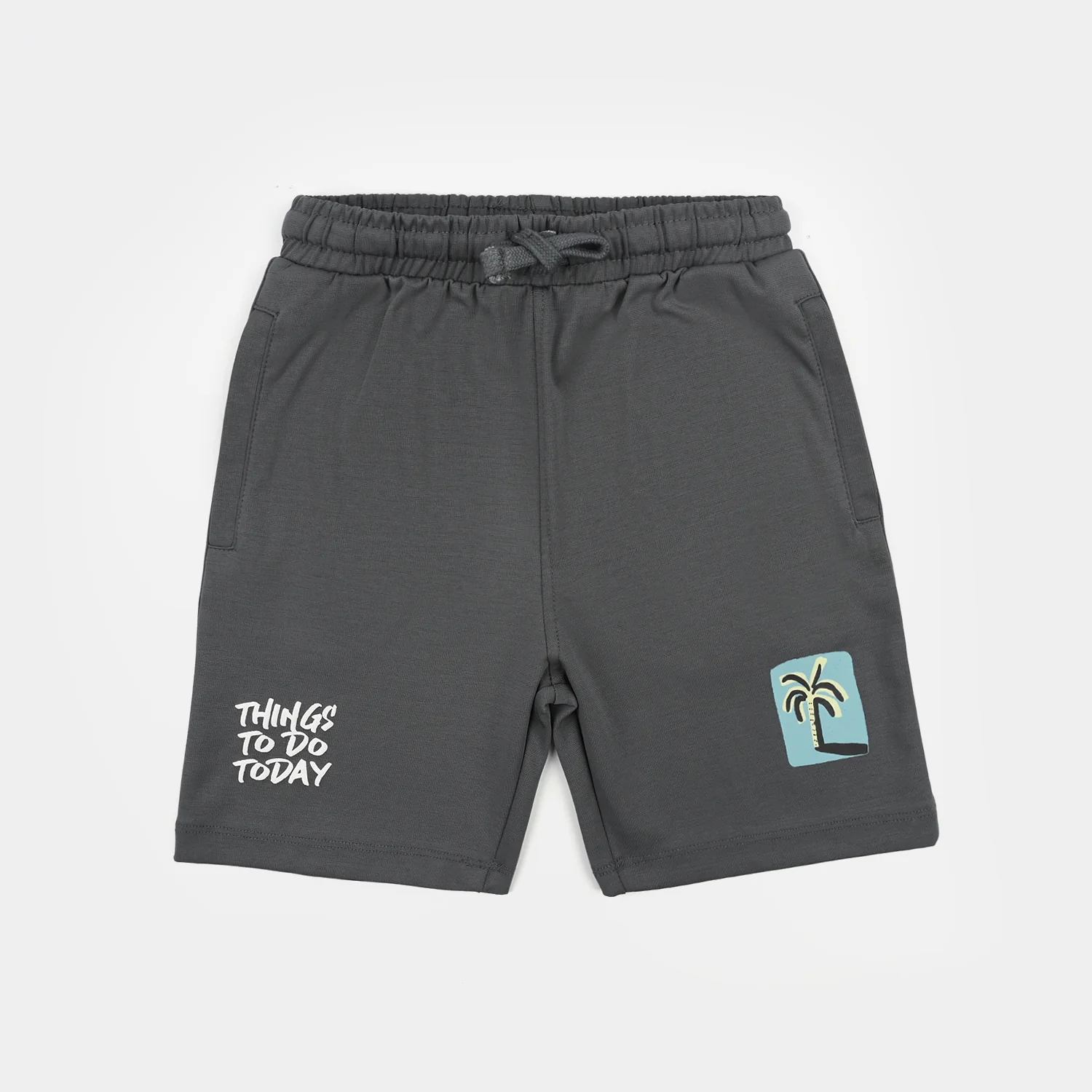 Boys Interlock Short Things To do-GREY