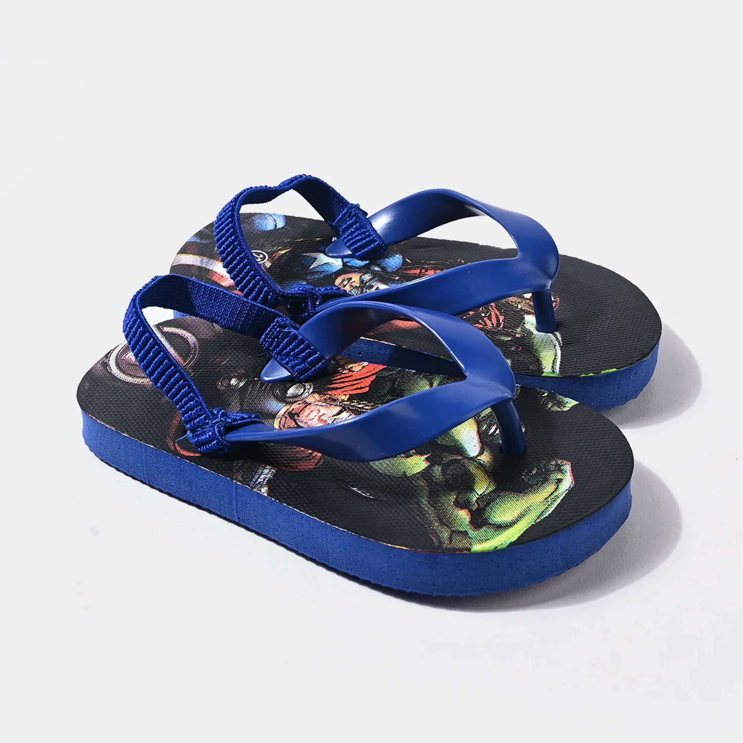 Boys Slippers BB-66 Superhero Flip-Flops – Navy - Image 3