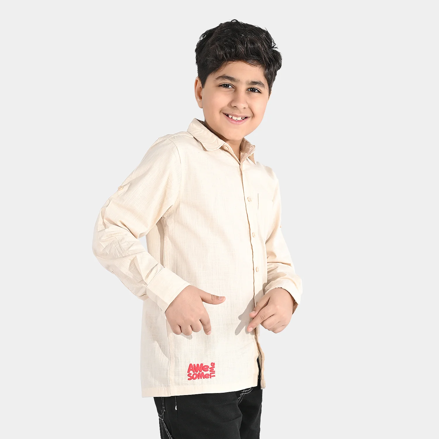 Boys Slub Jersey Casual Shirt - Beach Day - Image 2