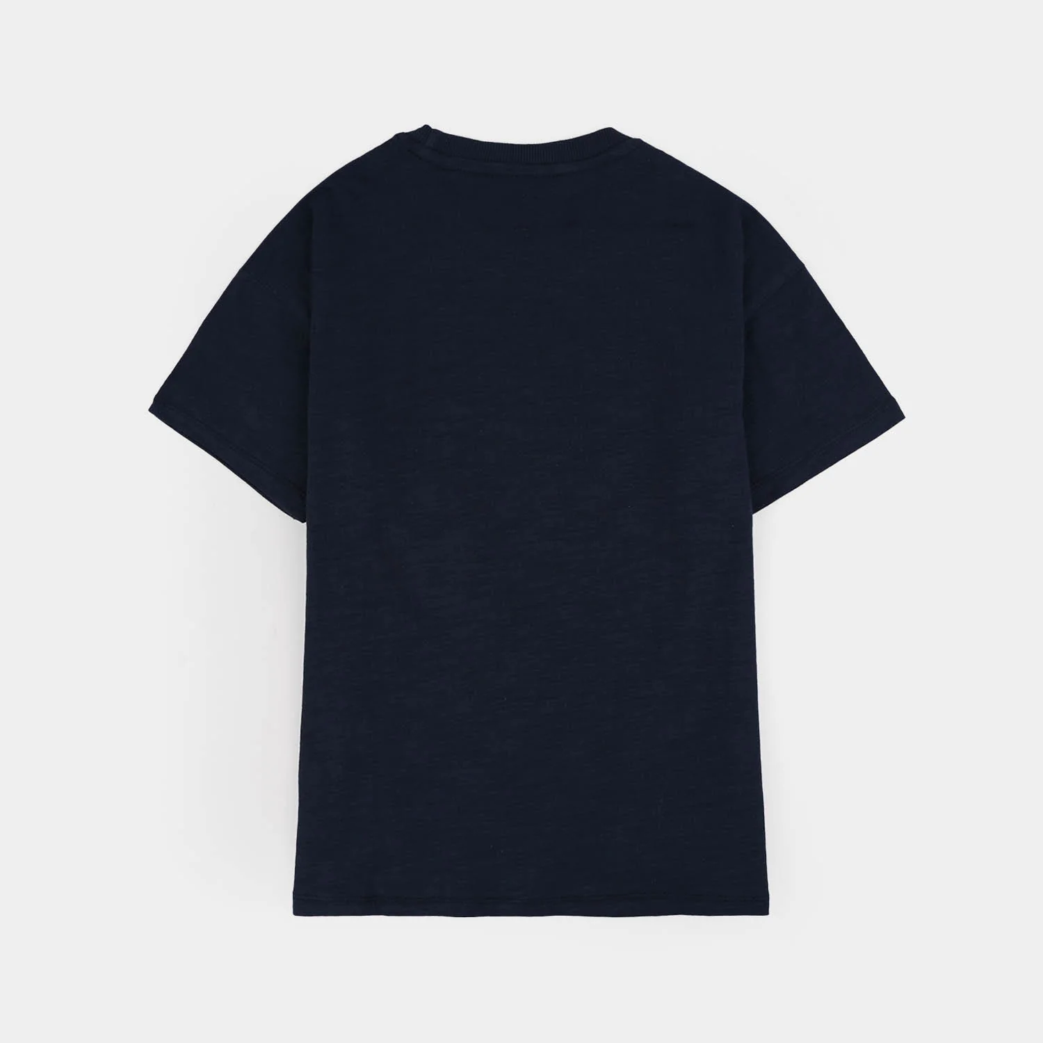 Boys Slub Jersey T-Shirt - Navy Blue - Image 5
