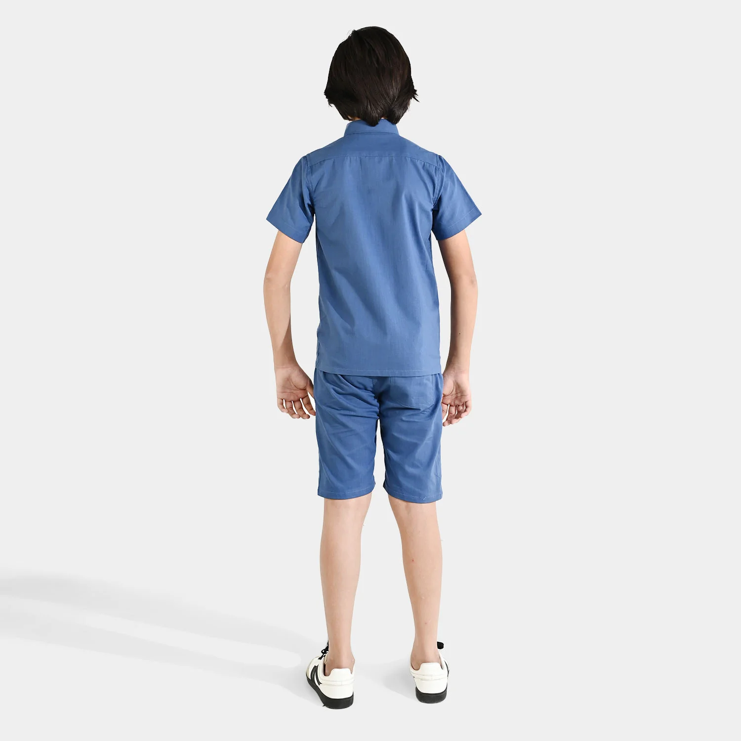 Boys Slub Jersey Woven Suit (Chilling All Day) - Blue - Image 6