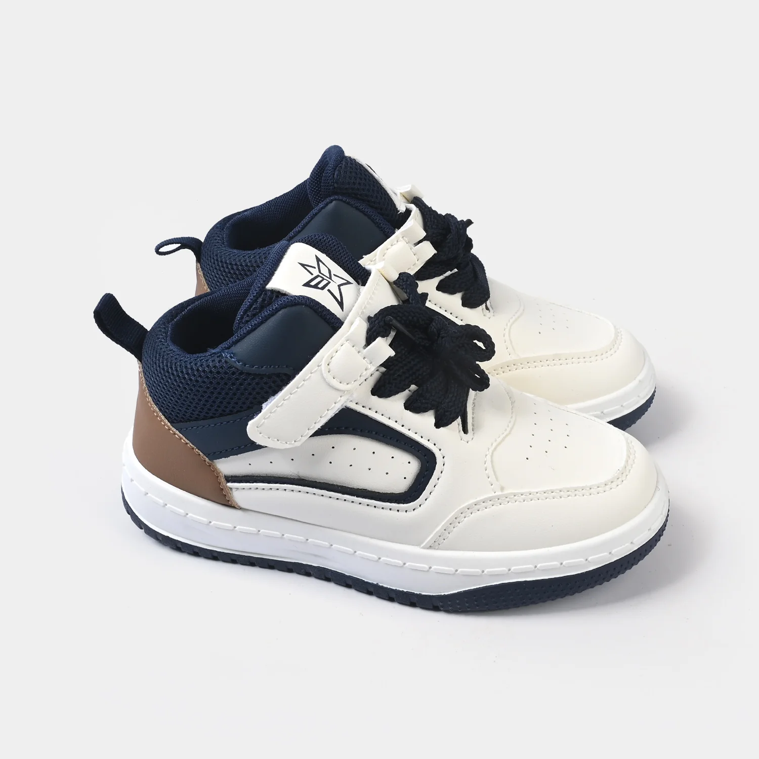 Boys Sneaker TX637-W/Navy - Image 3