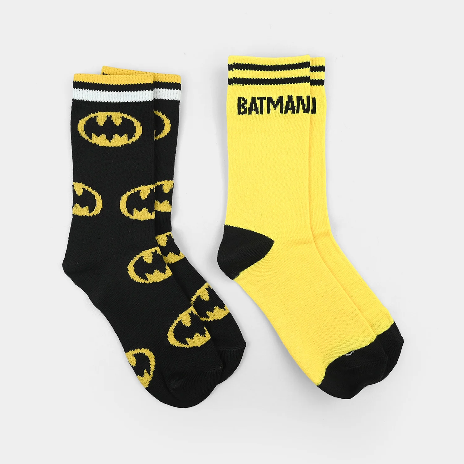 Boys Socks Pack Of 2-Black.Yellow