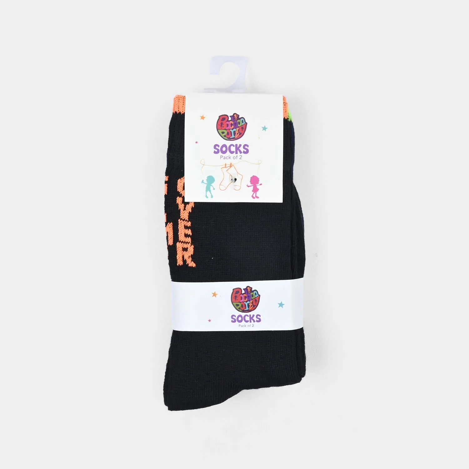 Boys Socks Pack of 2 Don't Stop-Blue.Black - Image 2