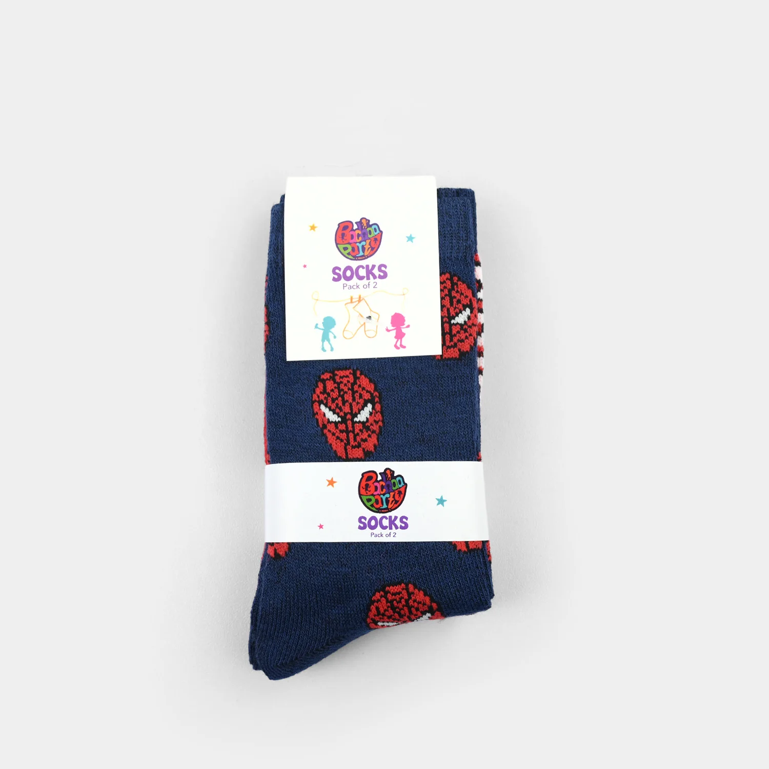 Boys Socks Pack Of 2-Red/Blue - Image 3