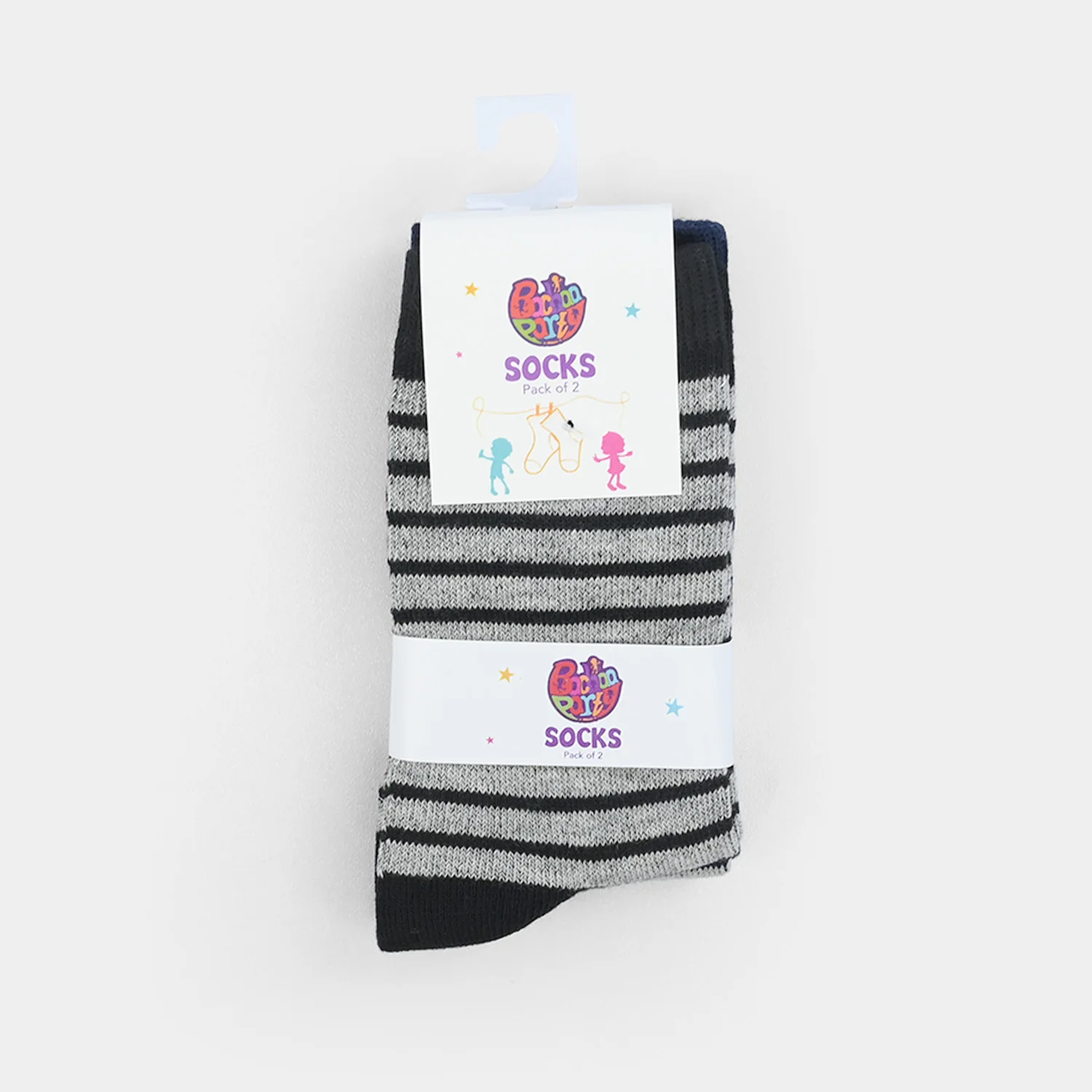 Boys Socks Pack Of 2 Striper - Image 2