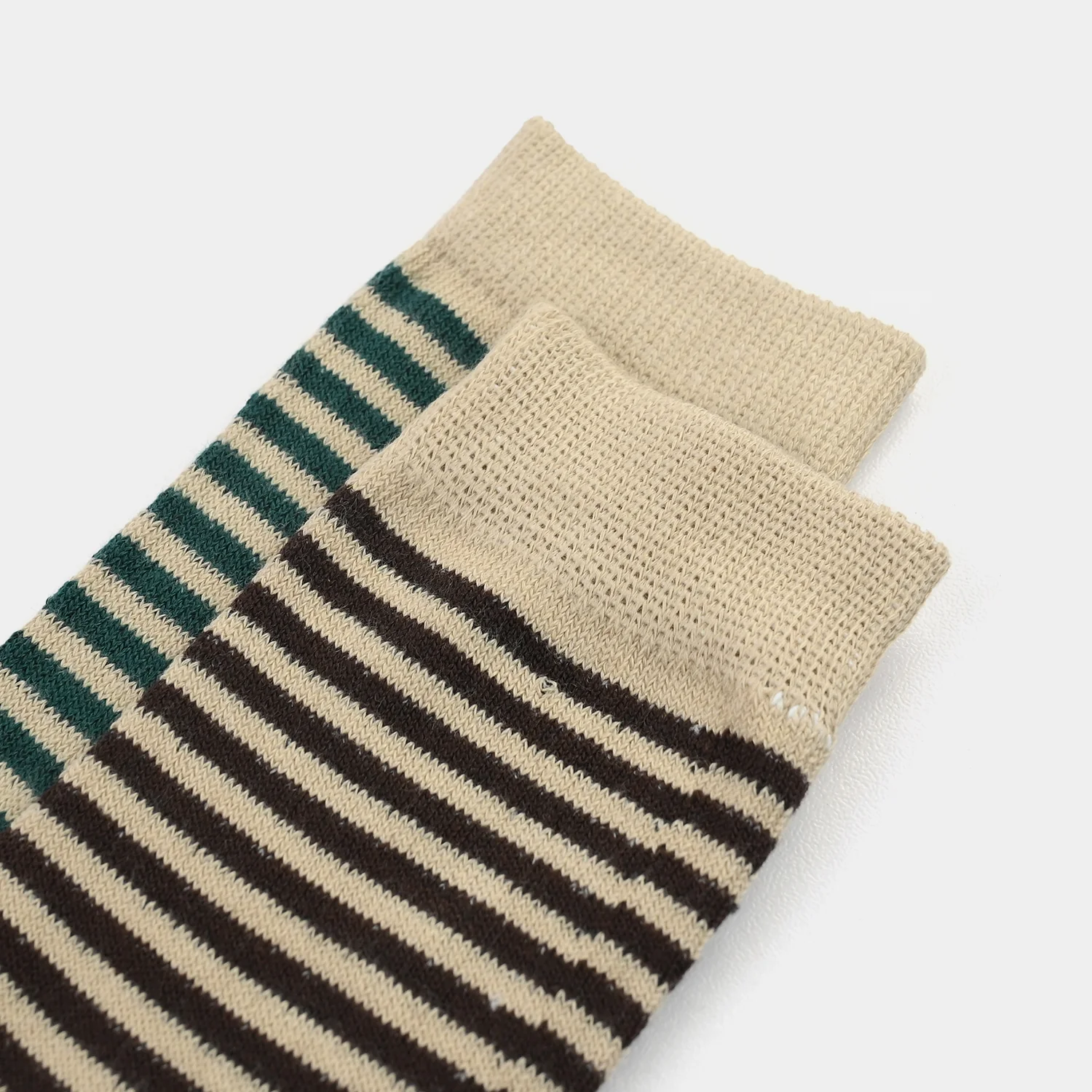 Boys Socks Pack Of 2 Striper-2-Brown.Yellow - Image 2