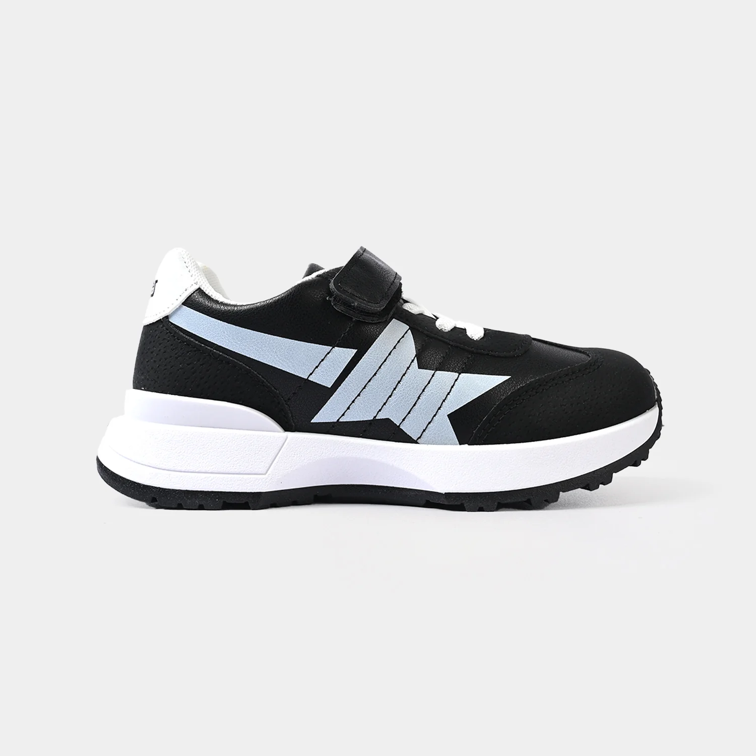 Boys Sporty Velcro Joggers A307 – Black - Image 4