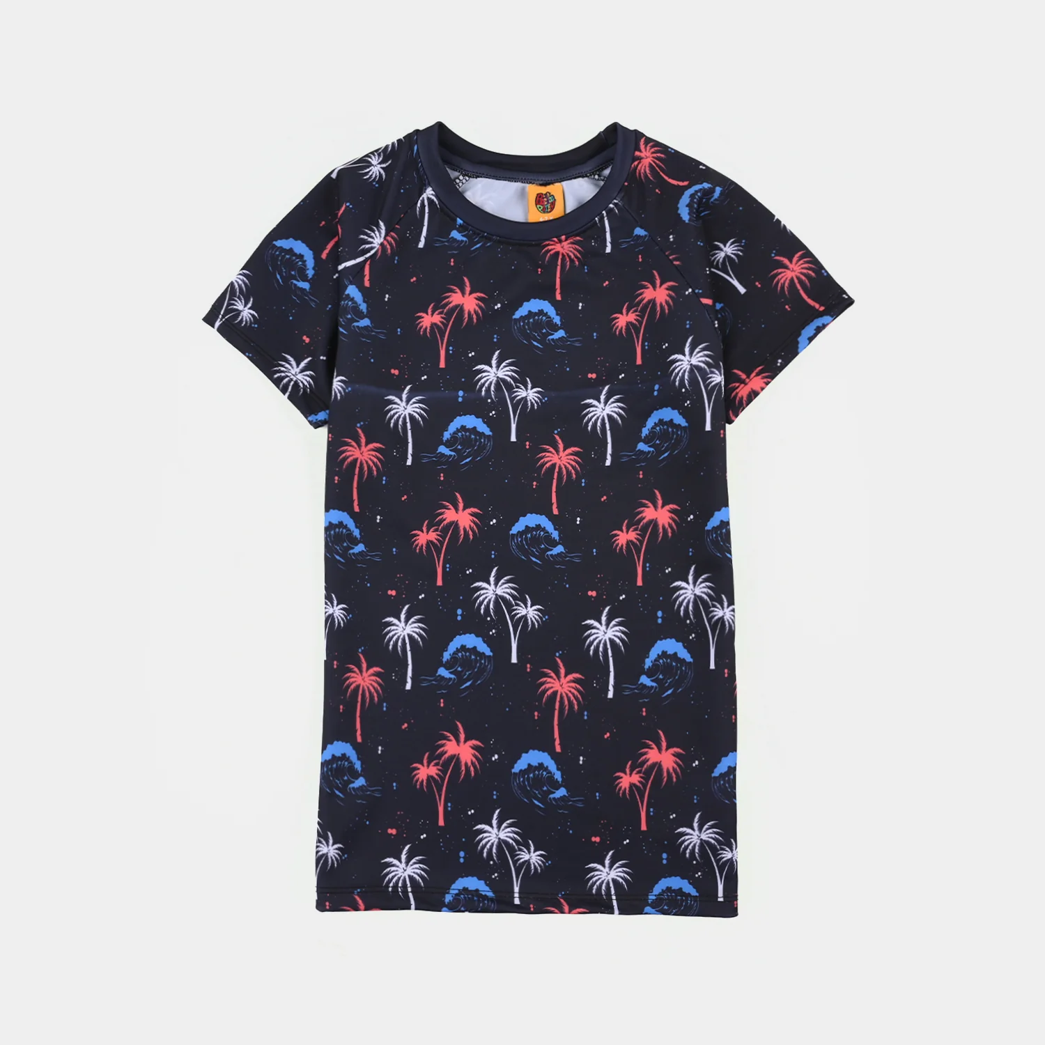 Boys Nylon Swimming 2 Piece Suit Palm Tree - Image 4