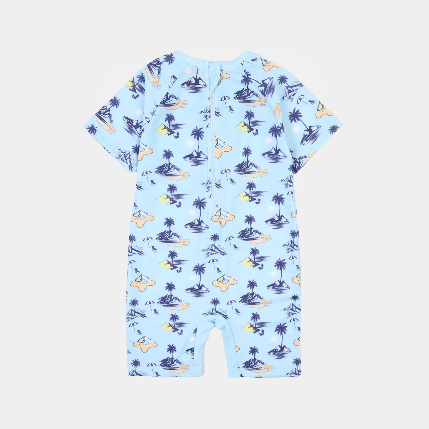 Boys Nylon Swimming Jumper Beach Day-Blue - Image 4