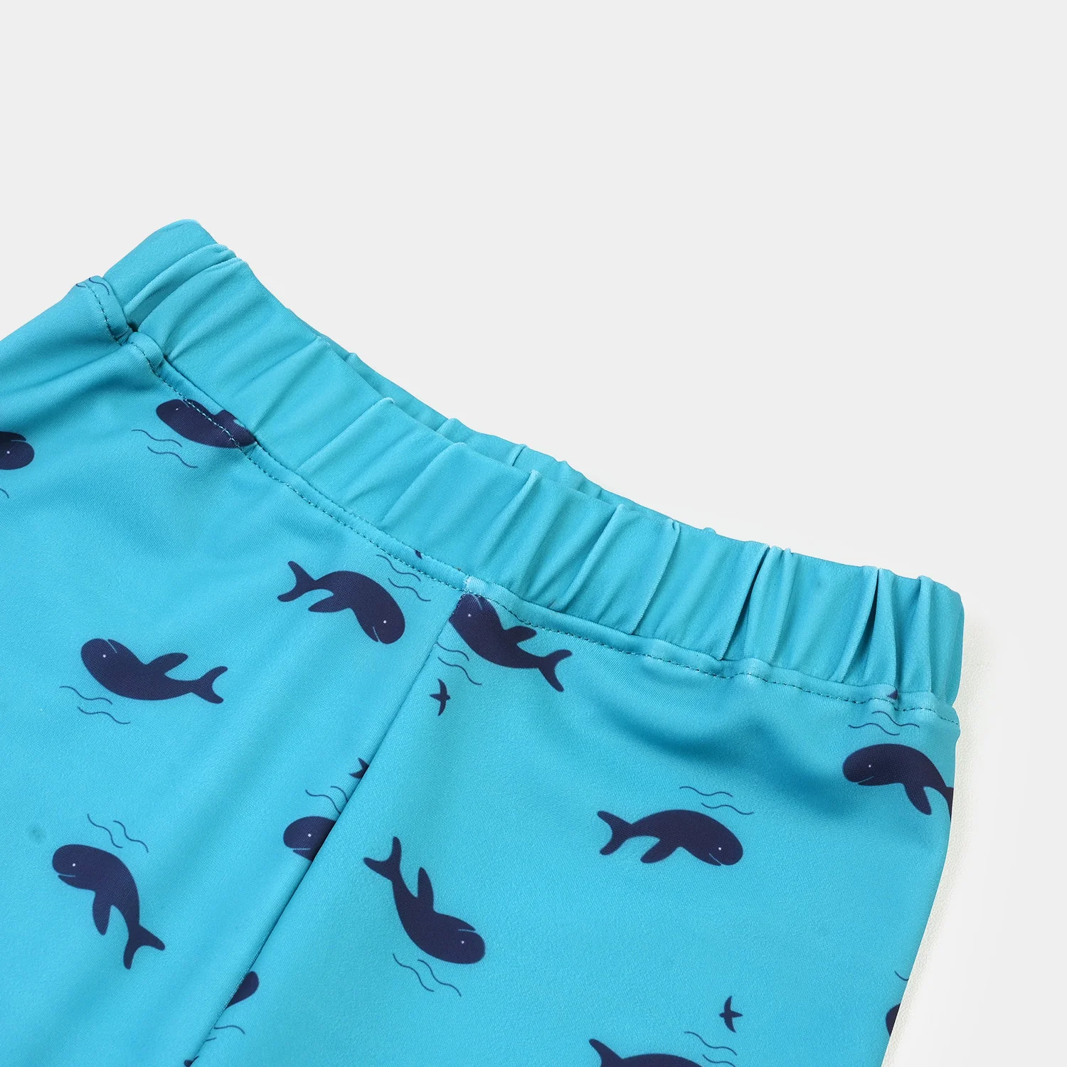 Boys Nylon Swimming Short Dolphin-GREEN - Image 2