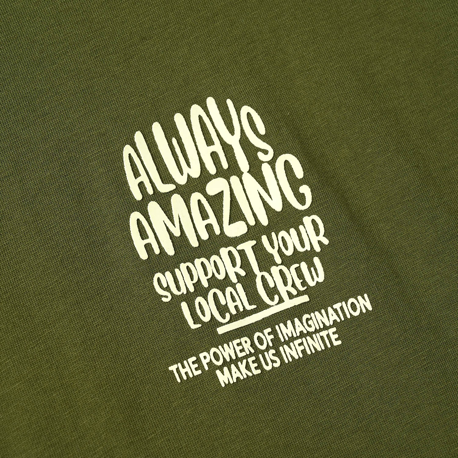 Boys Jersey/Terry  T-Shirt Always - Olive Green - Image 4