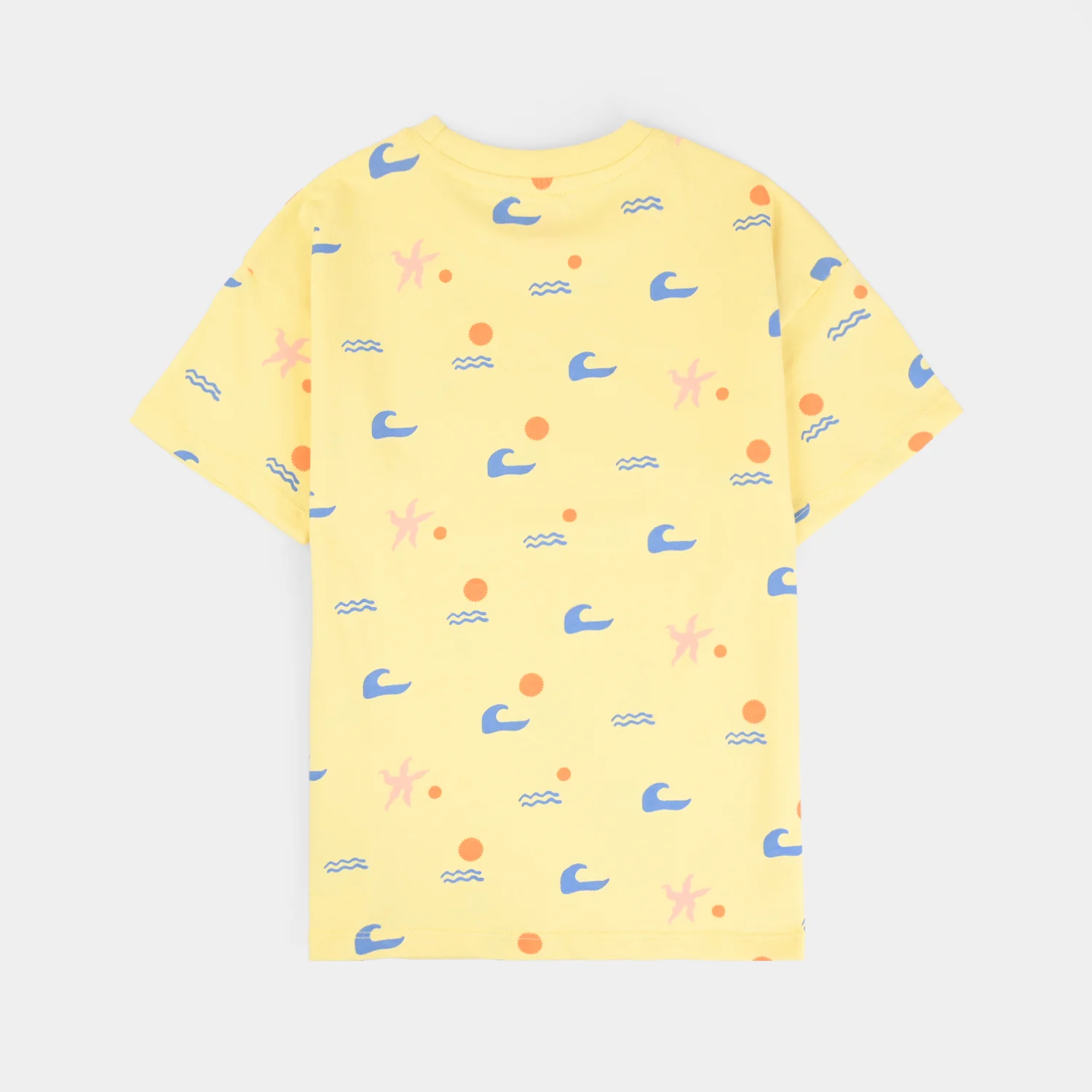 Boys Cotton Jersey T-Shirt (Beach) - Yellow - Image 5