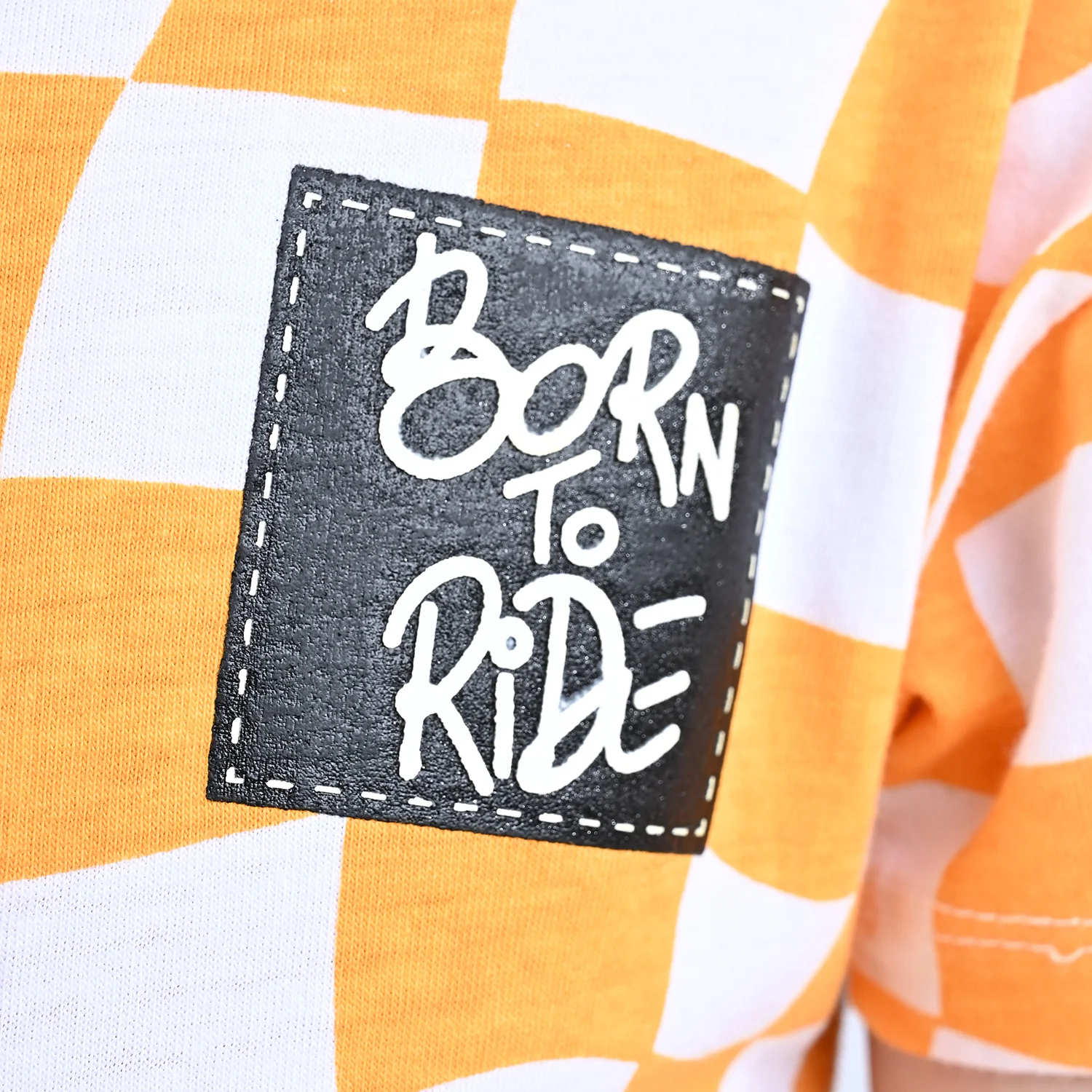 Boys Cotton Jersey T-Shirt H/S Born To Ride-Citrus - Image 2