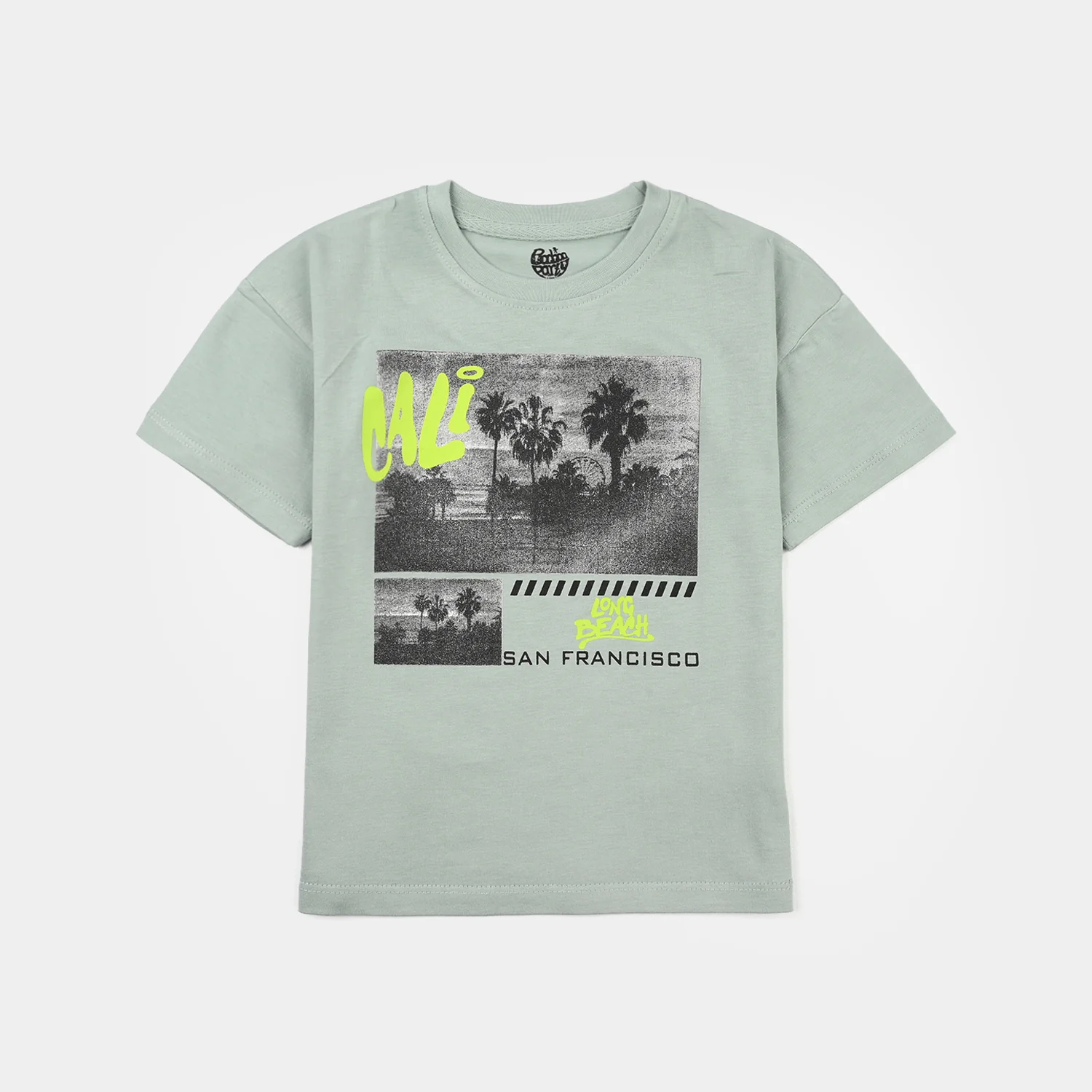 Boys Jersey/Terry T-Shirt (Long Beach) - Grey