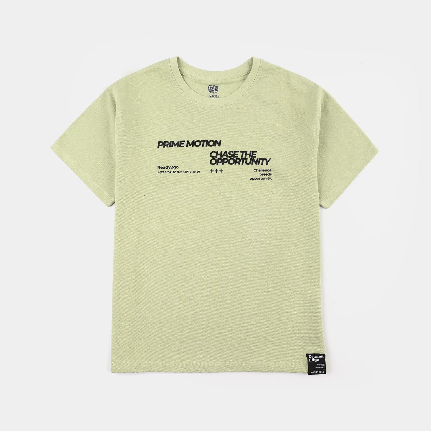Boys Jumbo Pique T-Shirt (Prime Motion) - Green - Image 2