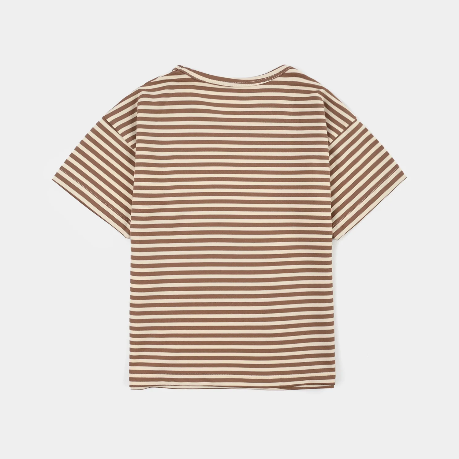 Boys Jacquard knitted T-Shirt Palm Tree-BROWN - Image 5