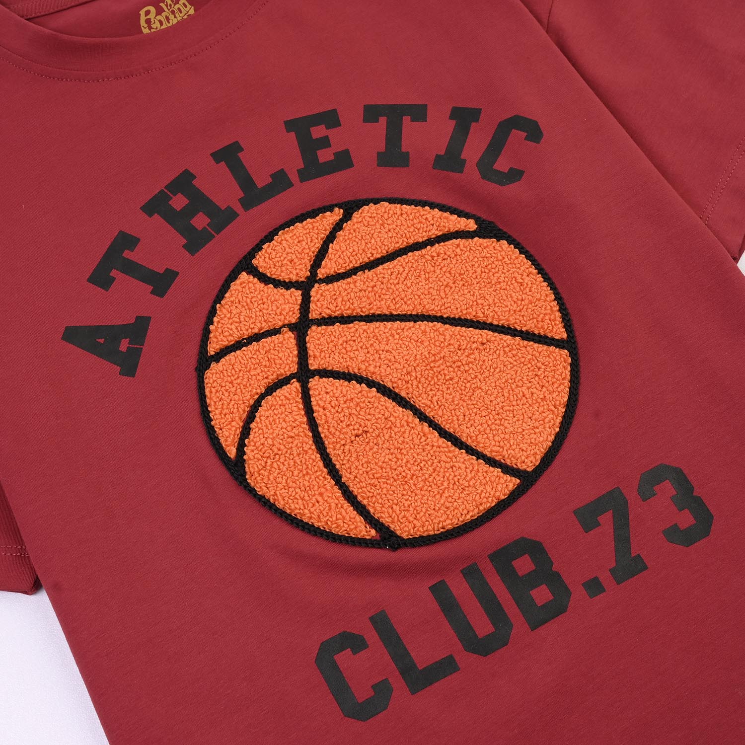 Boys Lycra Jersey T-Shirts H/S ATHLETIC - Red - Image 2