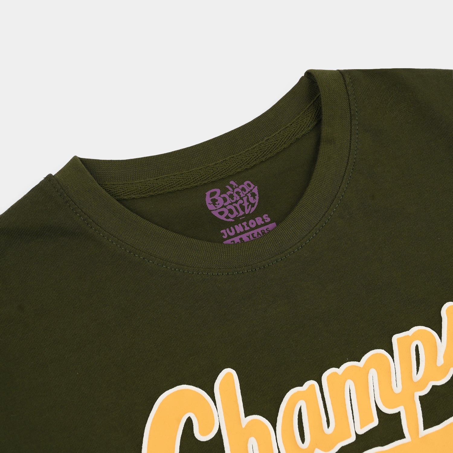 Boys Jersey/Terry T-Shirt (Champs) - Rifle Green - Image 2