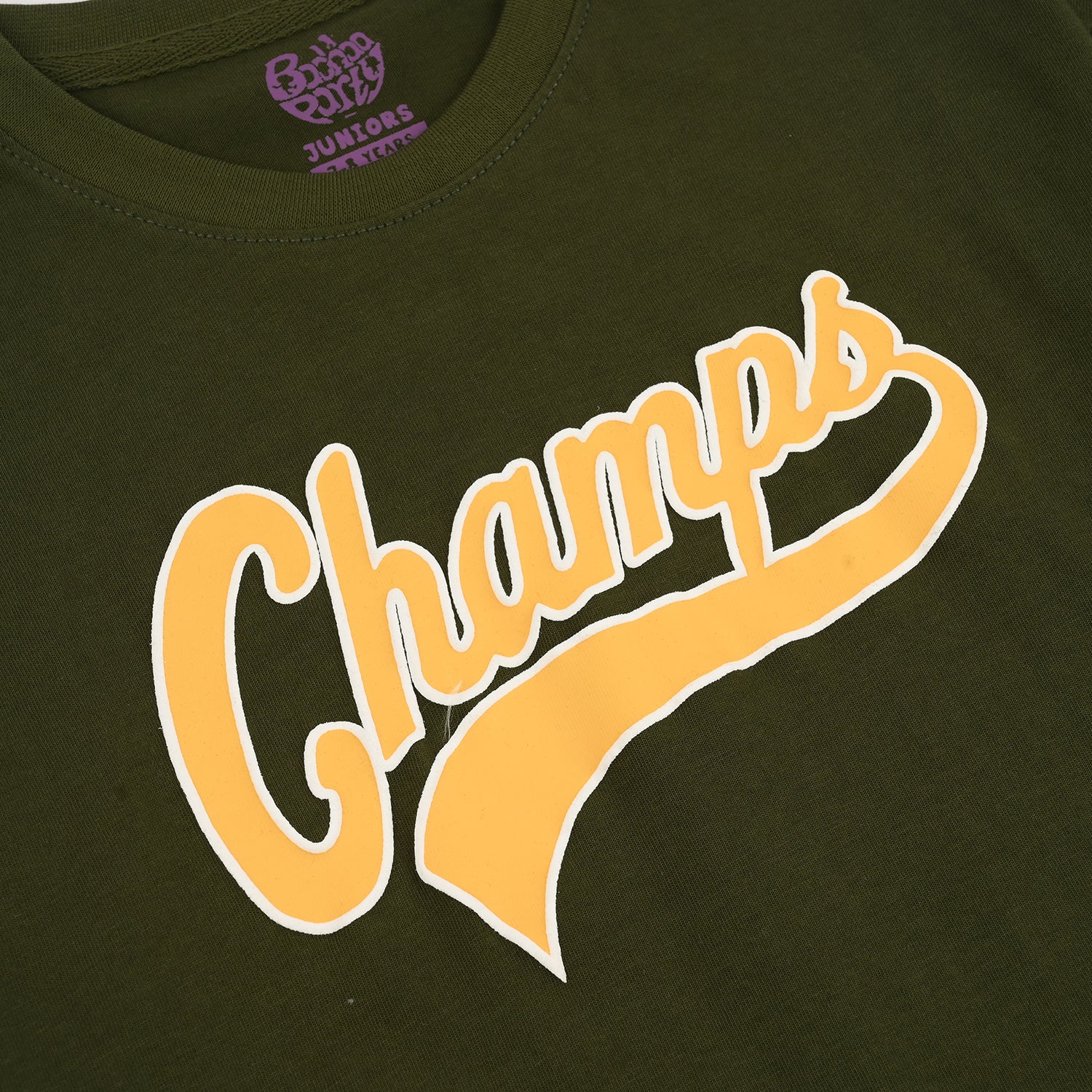 Boys Jersey/Terry T-Shirt (Champs) - Rifle Green - Image 3