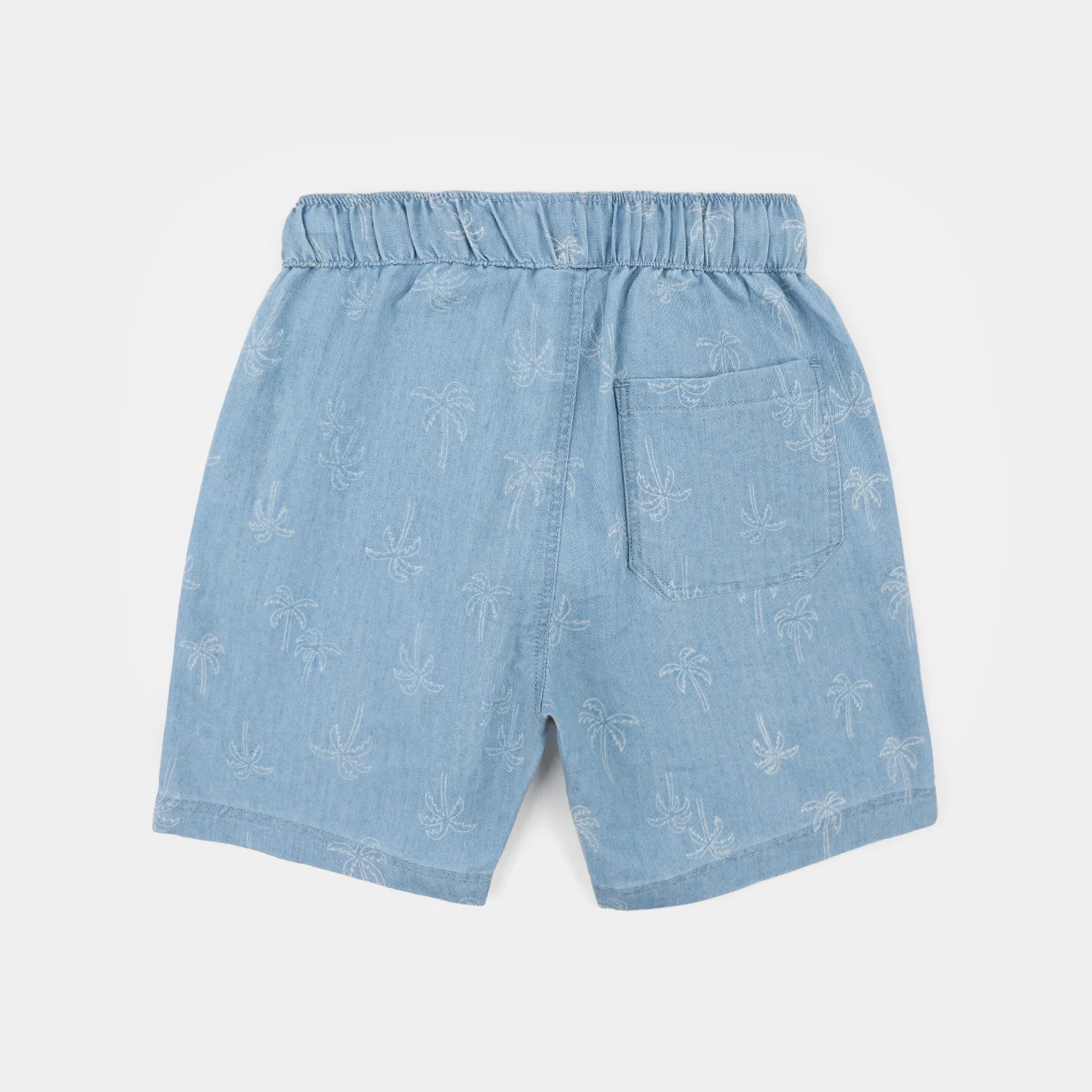 Boys Tencel Denim (Light Denim) Woven Suit-Palm Trees-Blue - Image 11