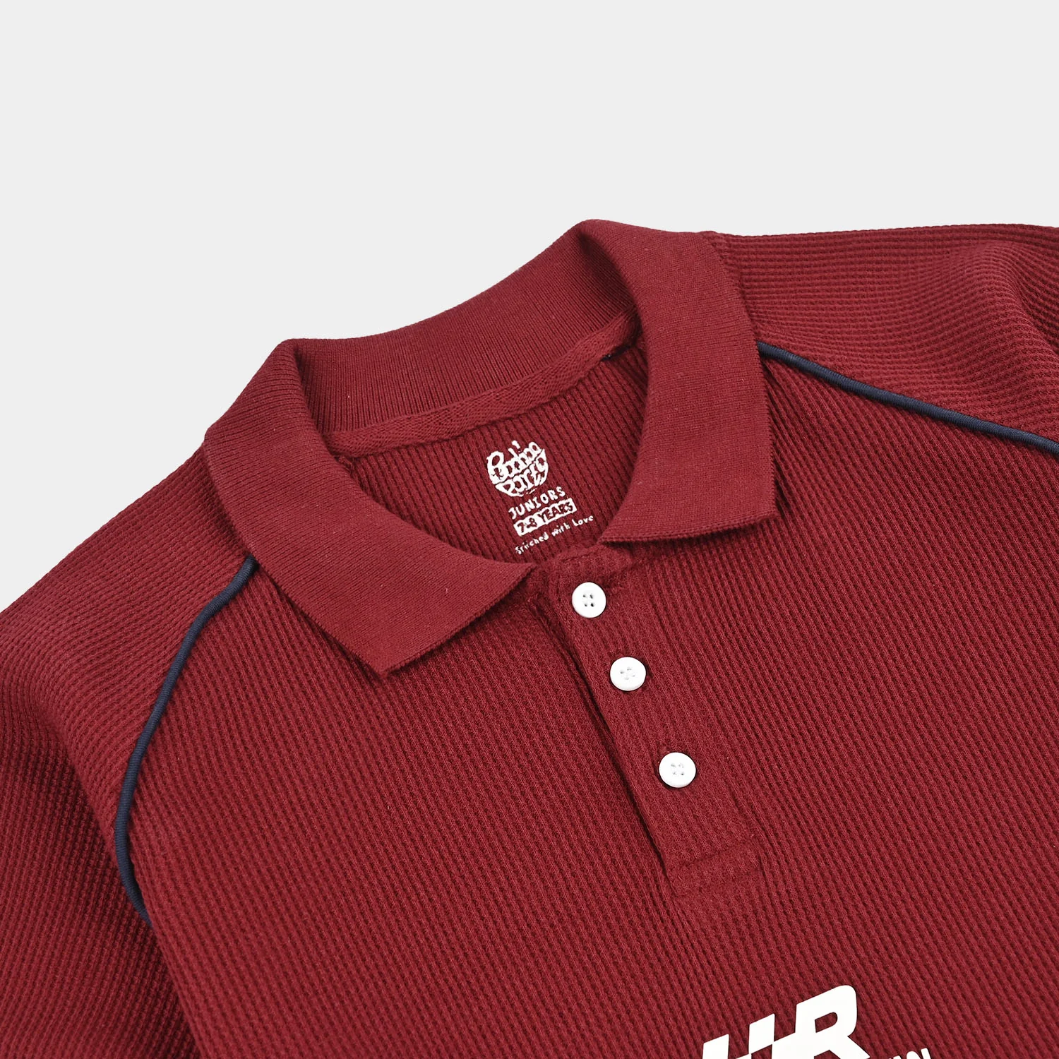 Boys Thermal Polo (Racing Crew) - Red - Image 2