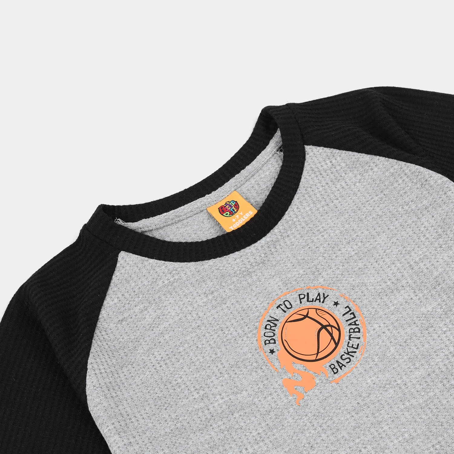 Boys Thermal T-Shirt (Basketball) - Grey - Image 2