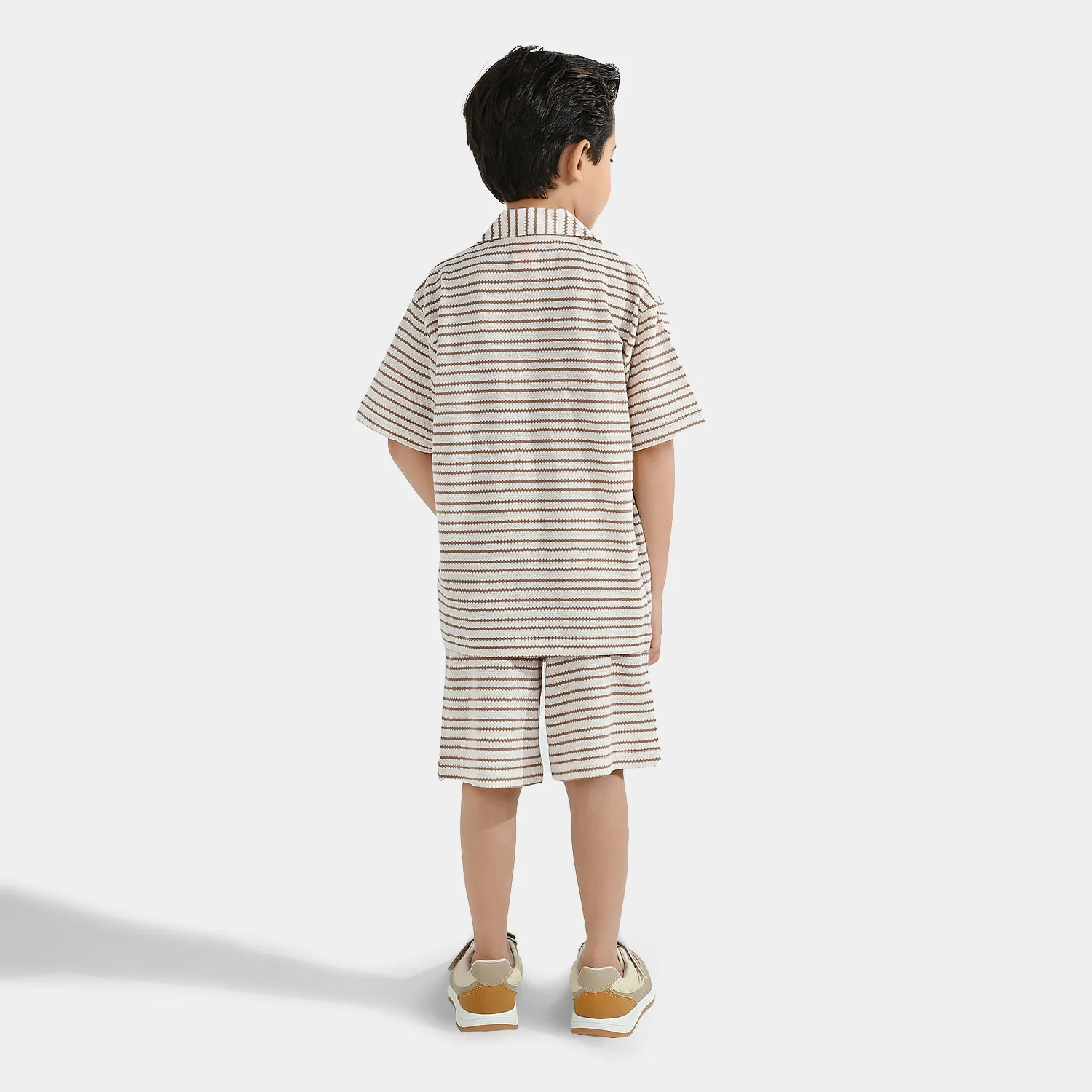 Boys Yarn Dyed 2Piece Suit FUNCTIONING - Stripes - Image 5