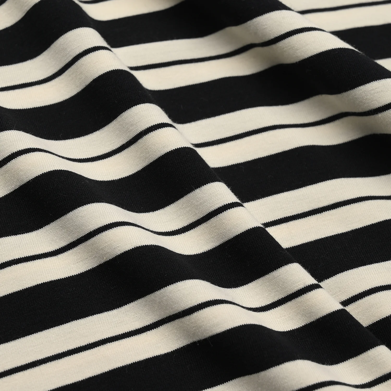 Boys Yarn Dyed Everyday T-Shirt - Black/Cream - Image 3