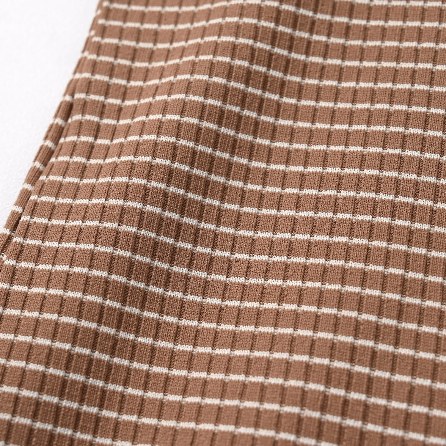 Boys Yarn Dyed Sando (Have A Good Day) - Brown - Image 5