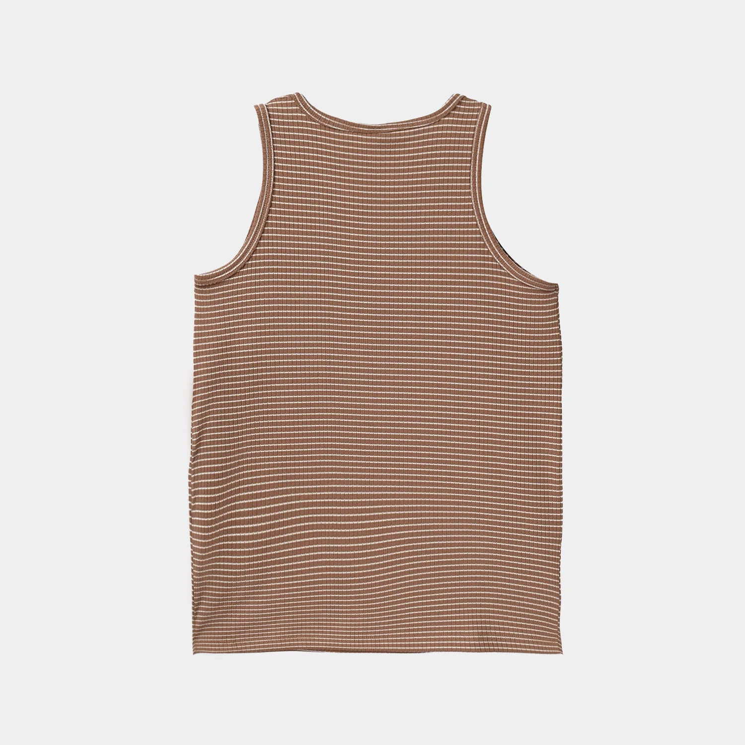 Boys Yarn Dyed Sando (Have A Good Day) - Brown - Image 6