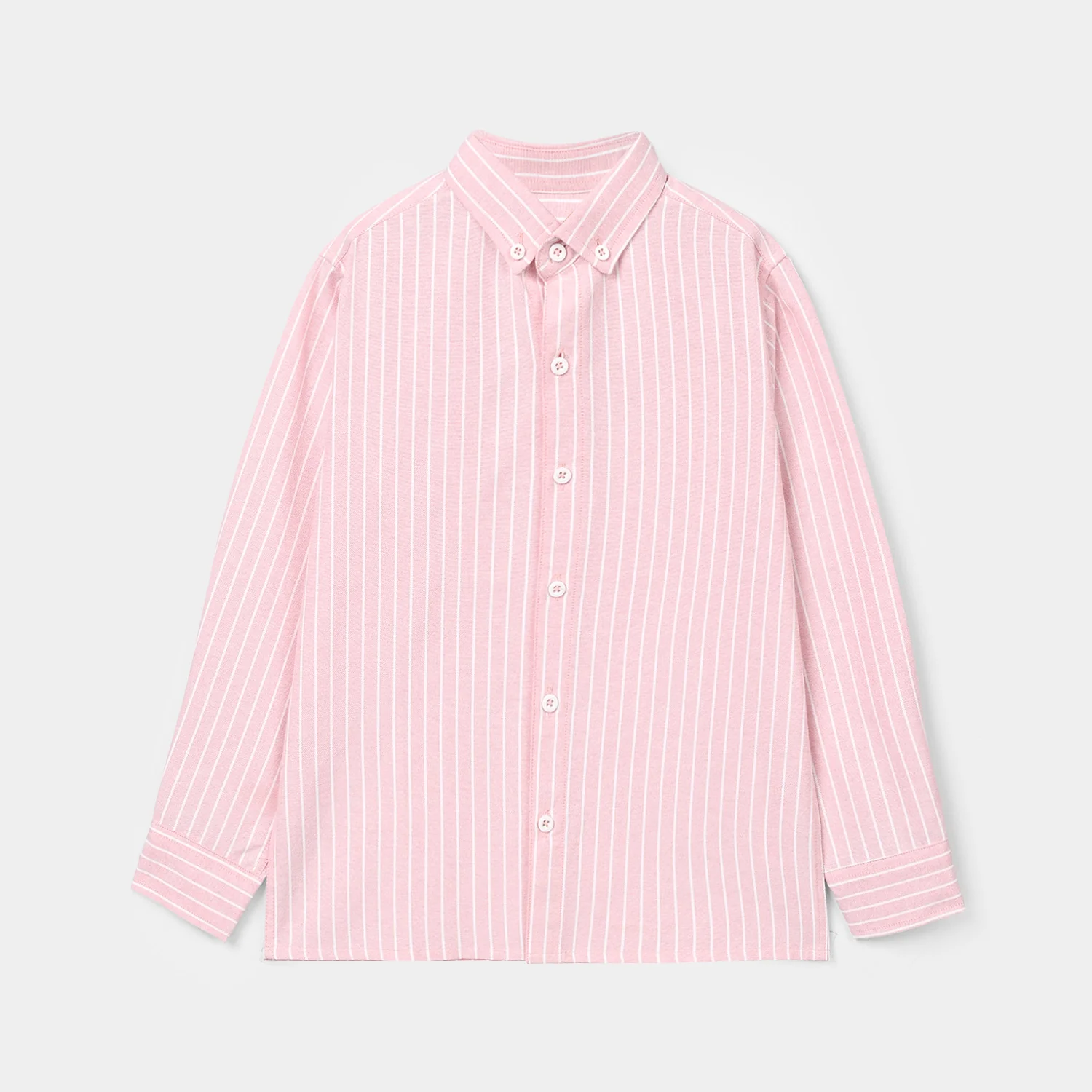 Boys Yarn Dyed Shirt (Three)- Pink Stripe