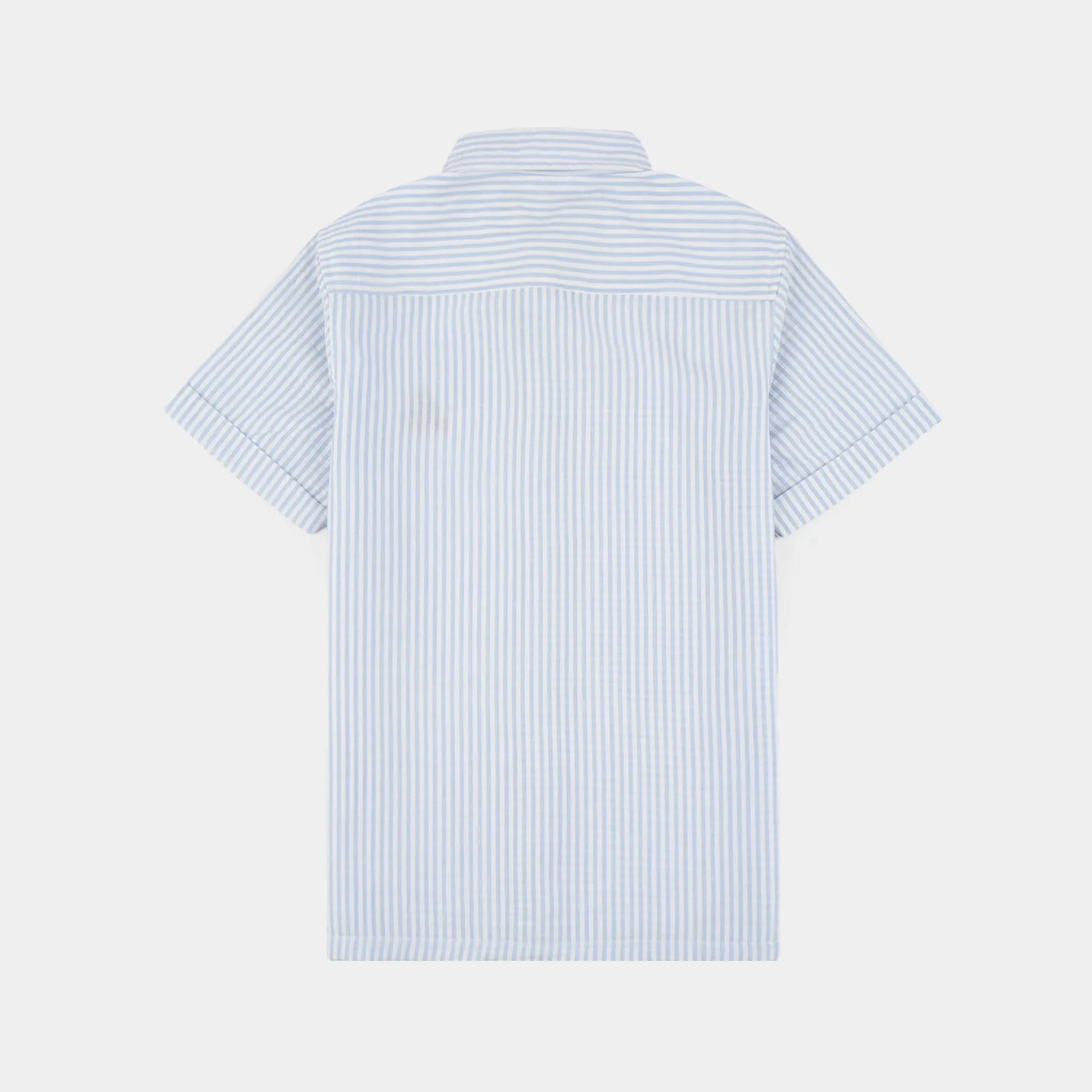 Boys Yarn Dyed Shirt (Life is Good) - Blue Stripe - Image 4
