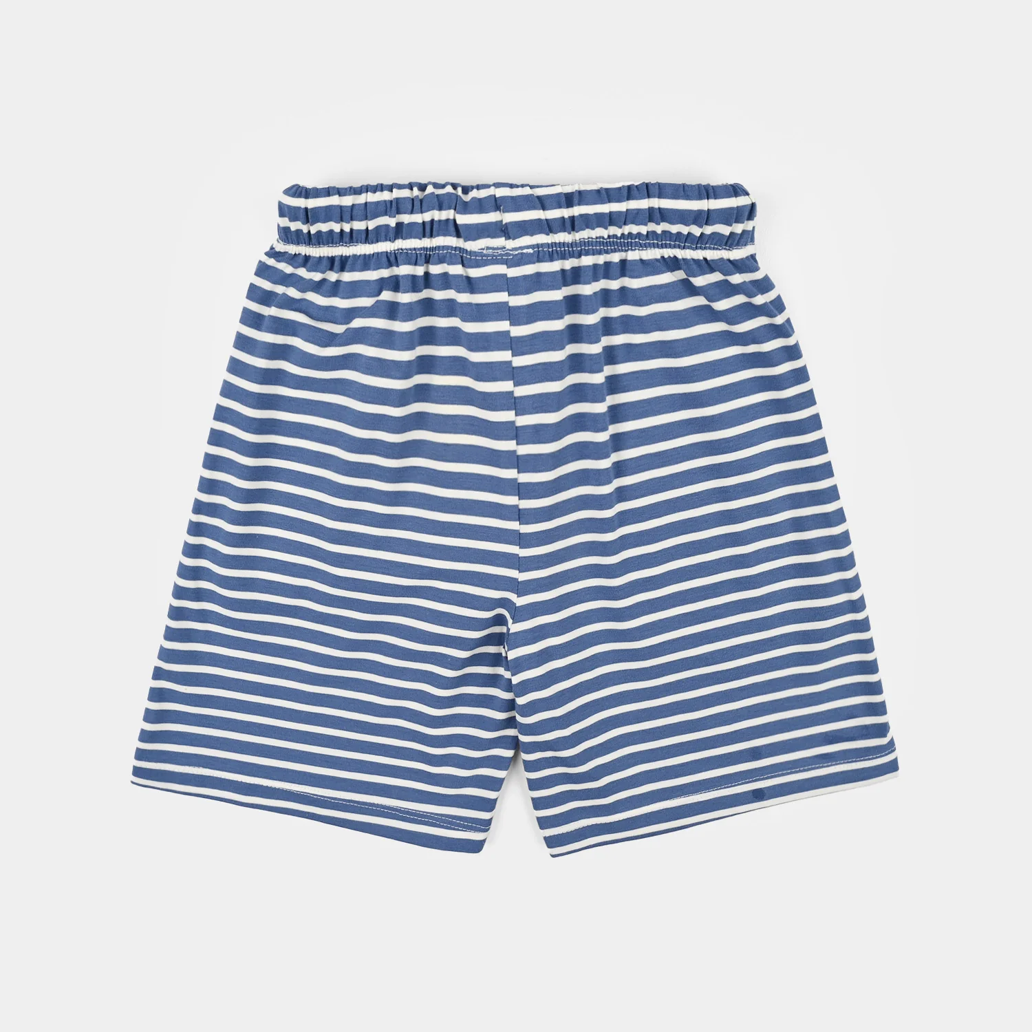 Boys Yarn Dyed Short Stripes-BLUE - Image 3