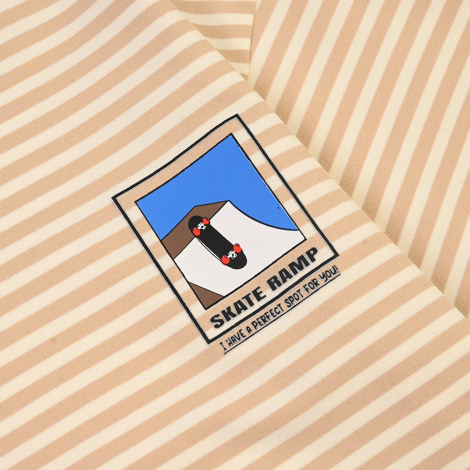 Boys Yarn Dyed T-Shirt Skate Ramp-BROWN - Image 3
