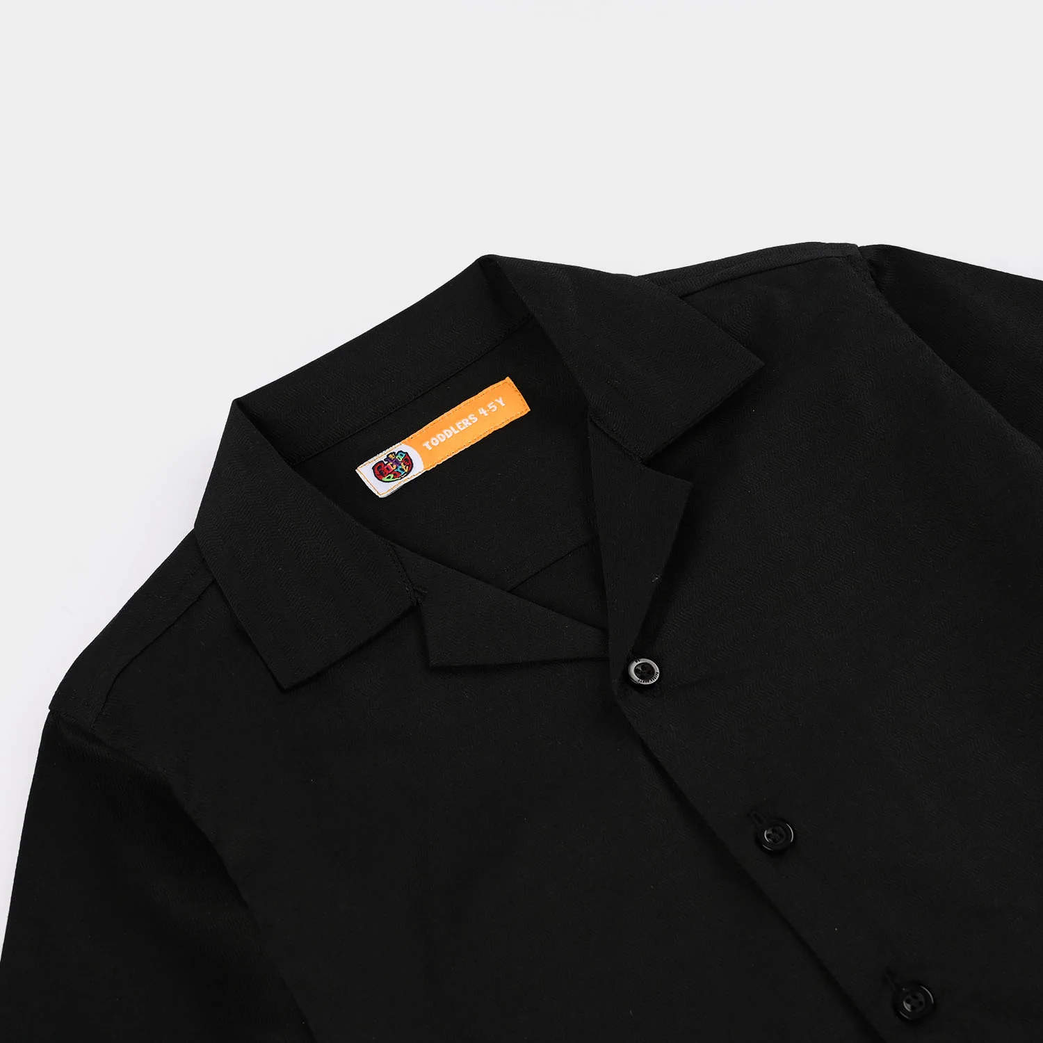 Boys Yarn Dyed Woven Suit - Black - Image 5