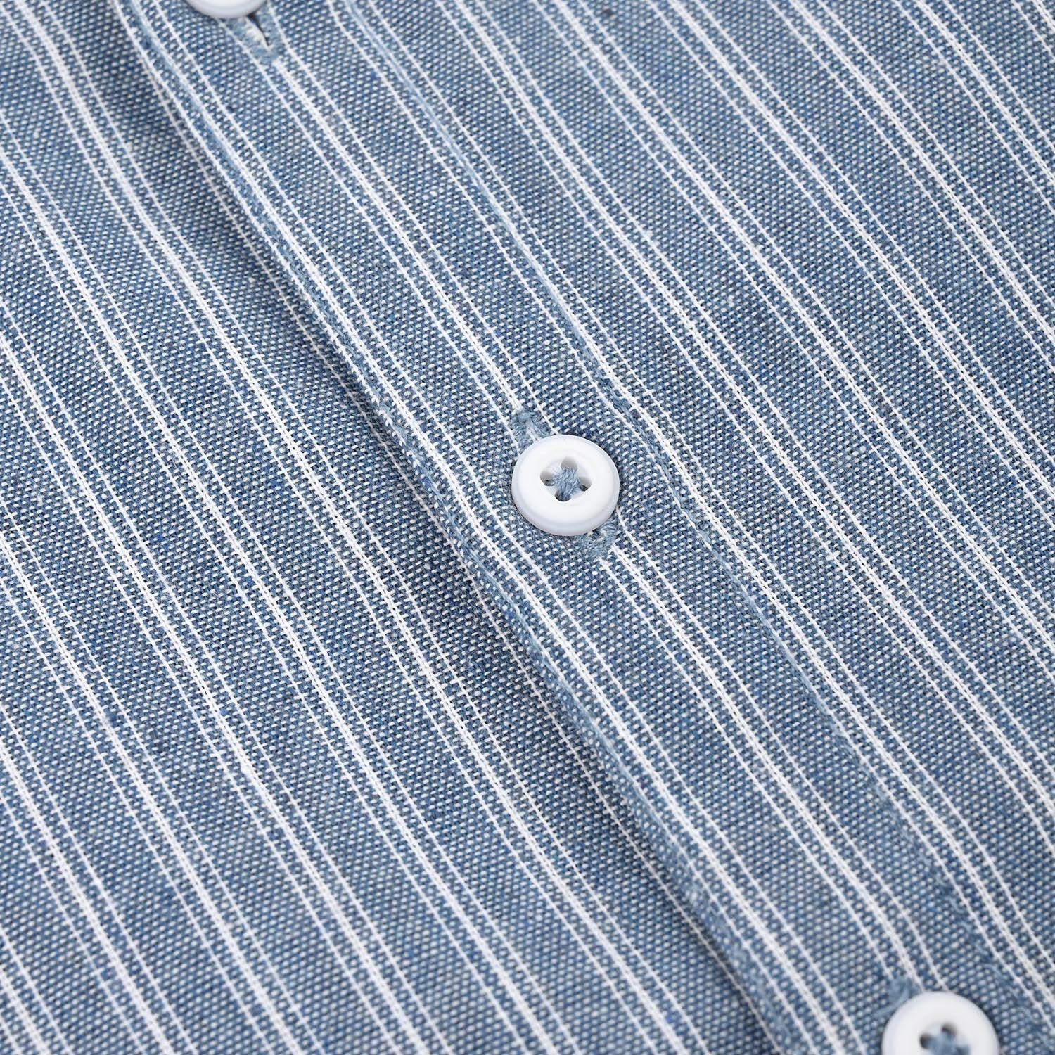 Boys Yarn Dyed Woven Suit-Deep In Thought-Blue - Image 4