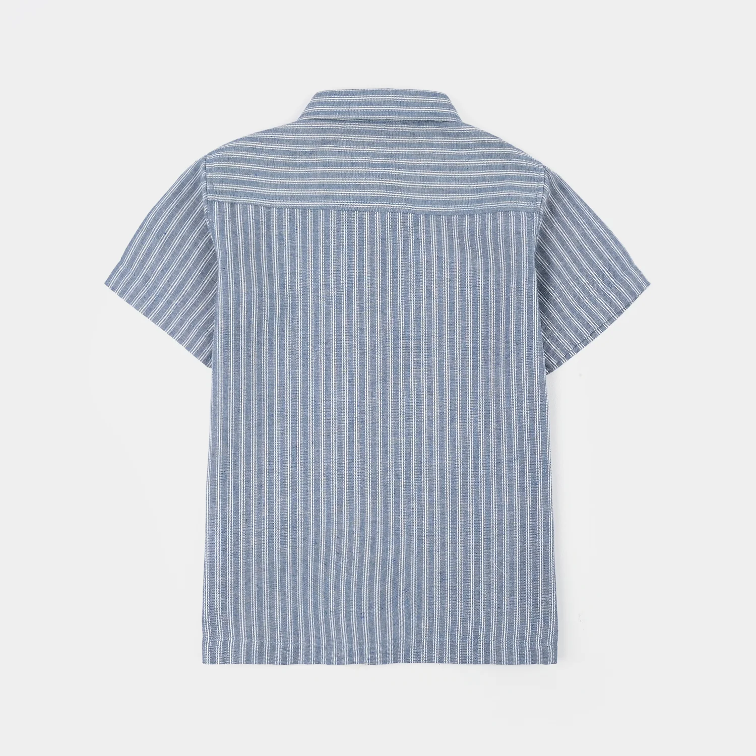 Boys Yarn Dyed Woven Suit-Deep In Thought-Blue - Image 5