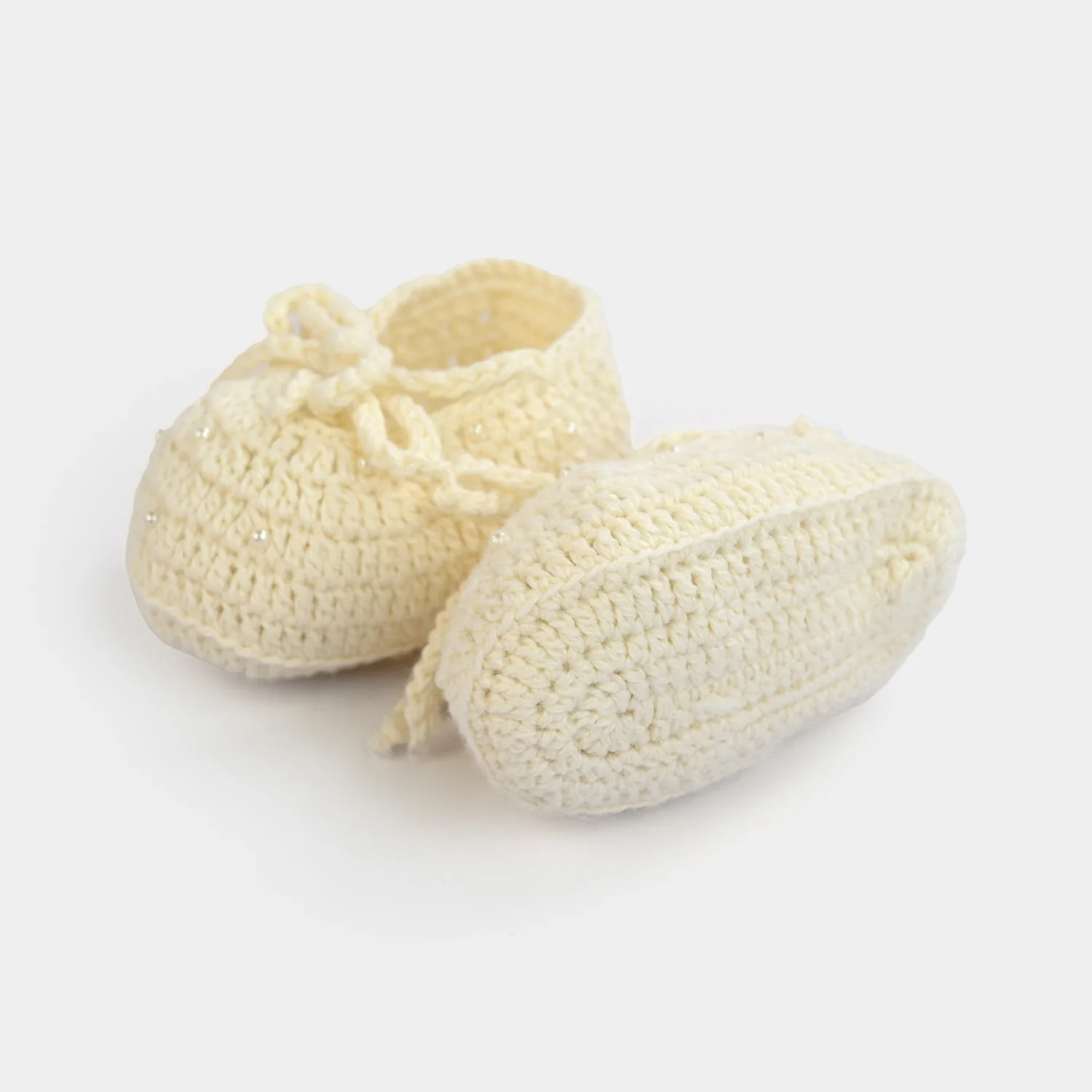 Hand-Made Crochet Baby Booties - Image 2