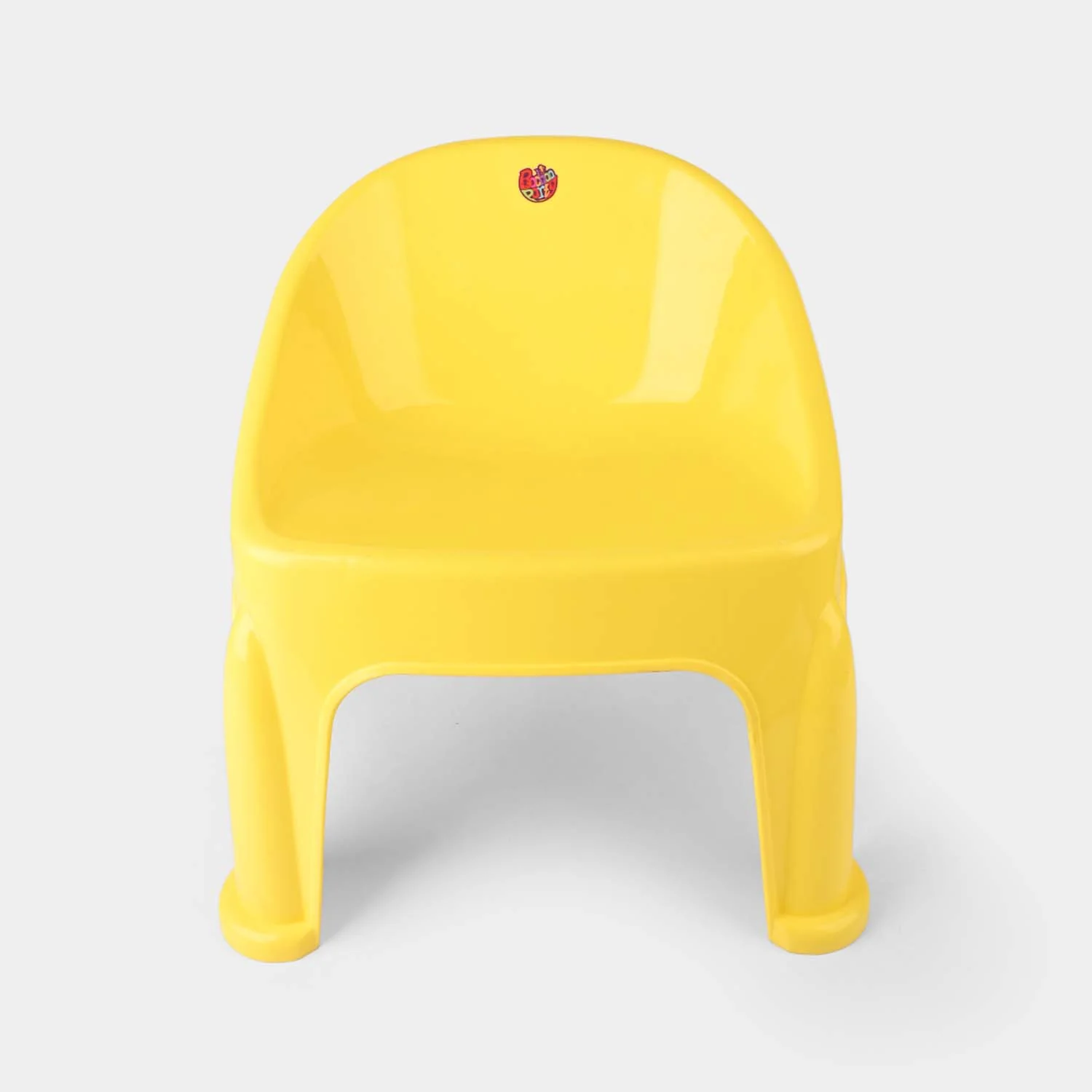 BP Baby Plastic Round Back Chair P1 Yellow - Image 3