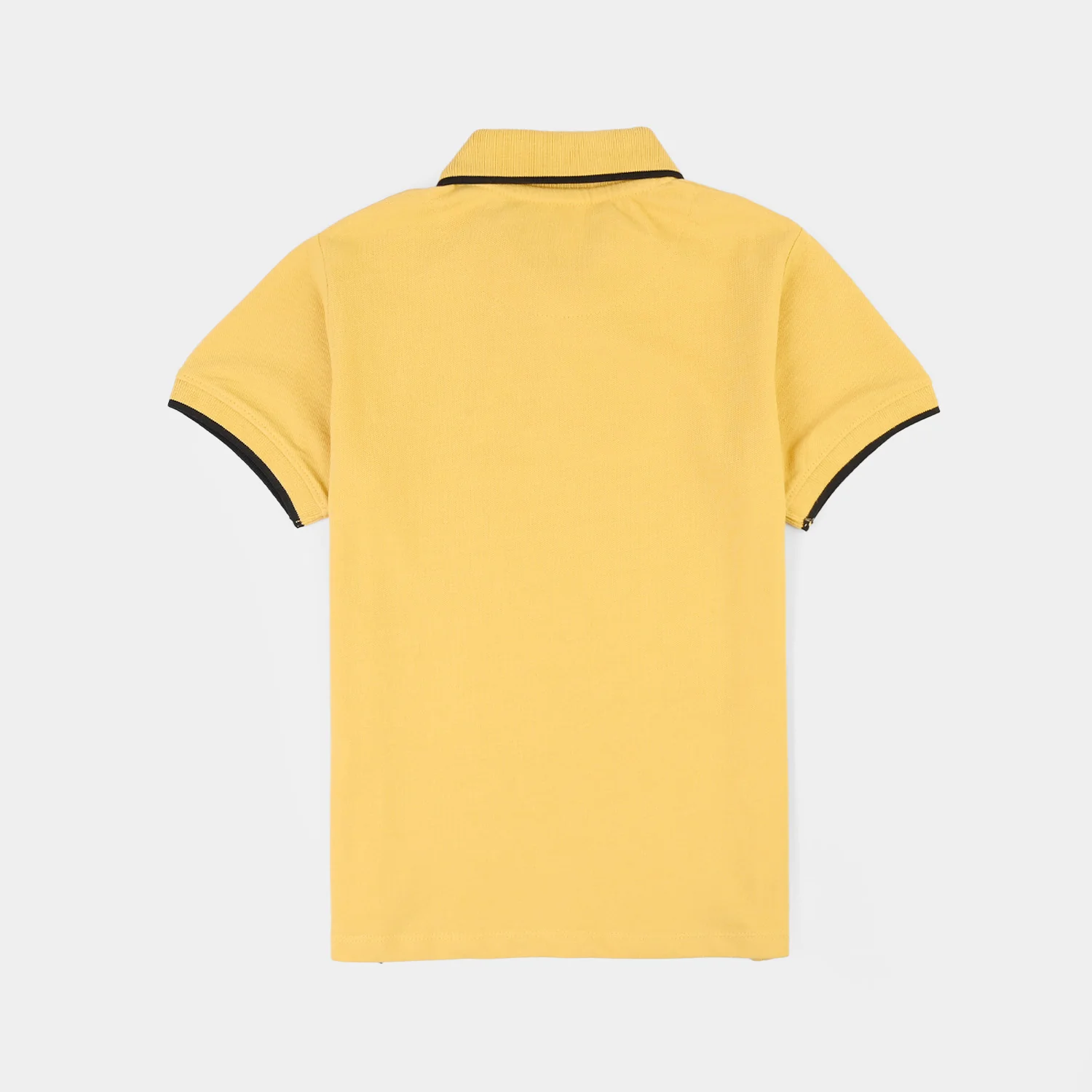 Boys Cotton PK Polo Basic-Yellow - Image 4