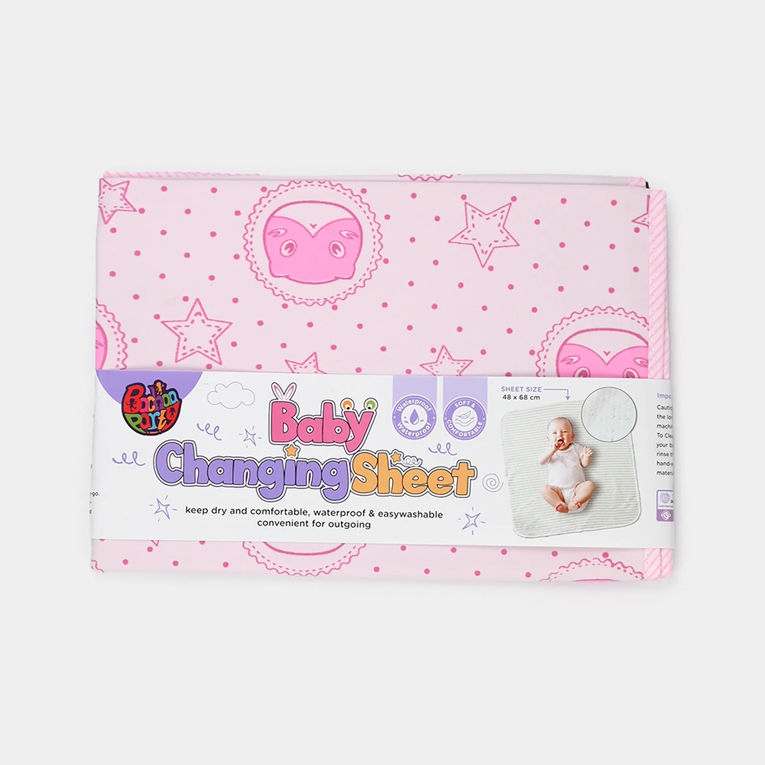 Baby Changing Sheet 48x68cm - Image 3