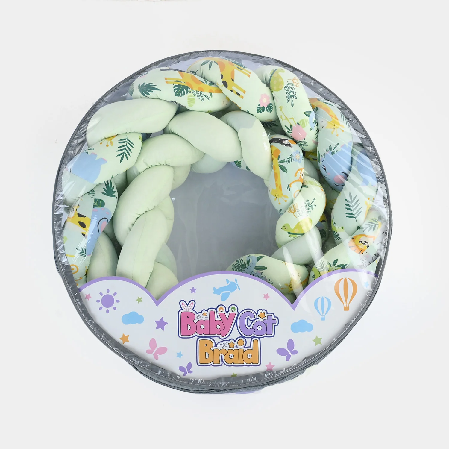 Braided Baby Cot Bumper Cushion - Image 2
