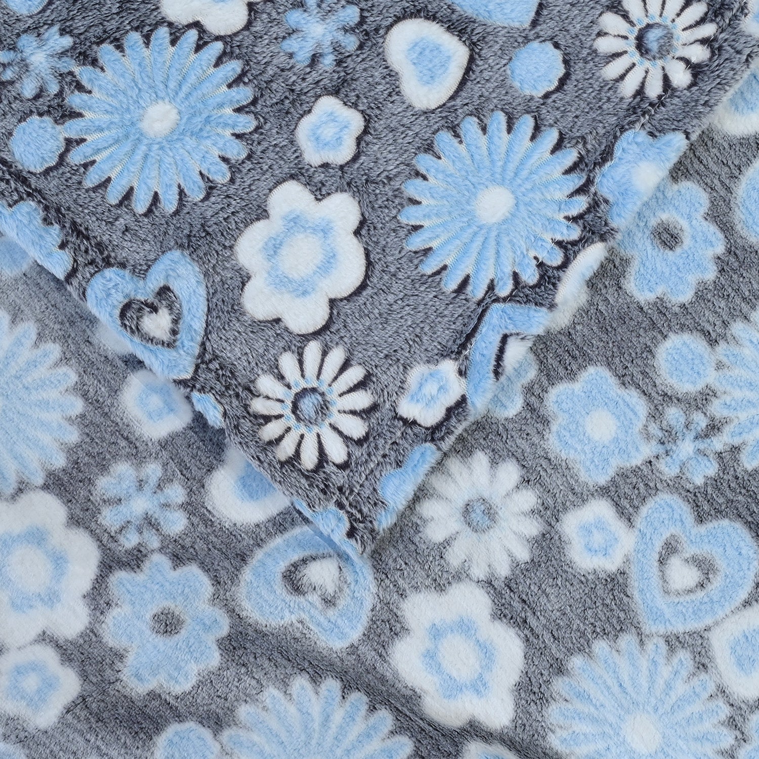 BP GITD Floral Heart Lumina Flannel Blanket 110x140 - Image 4