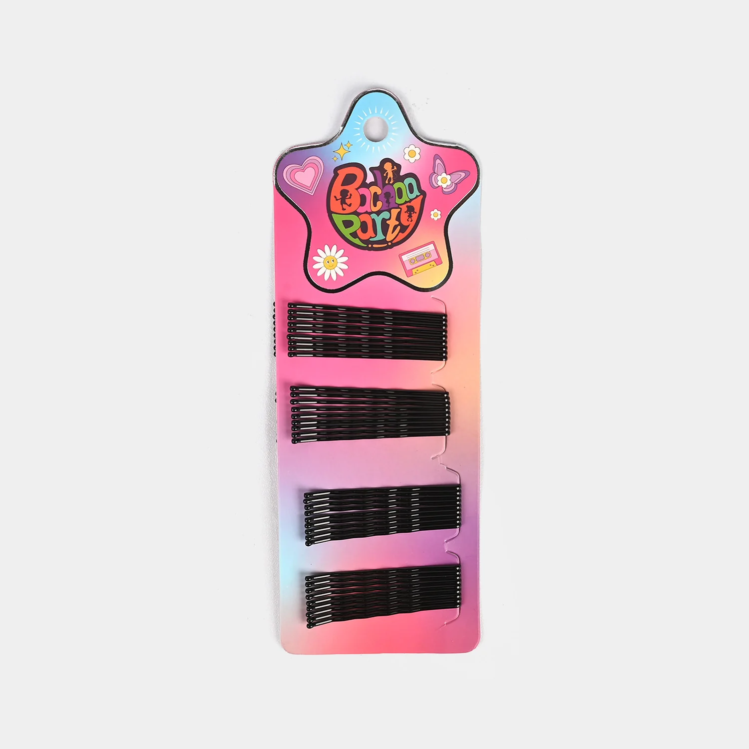 Straight Hair Pins - Black