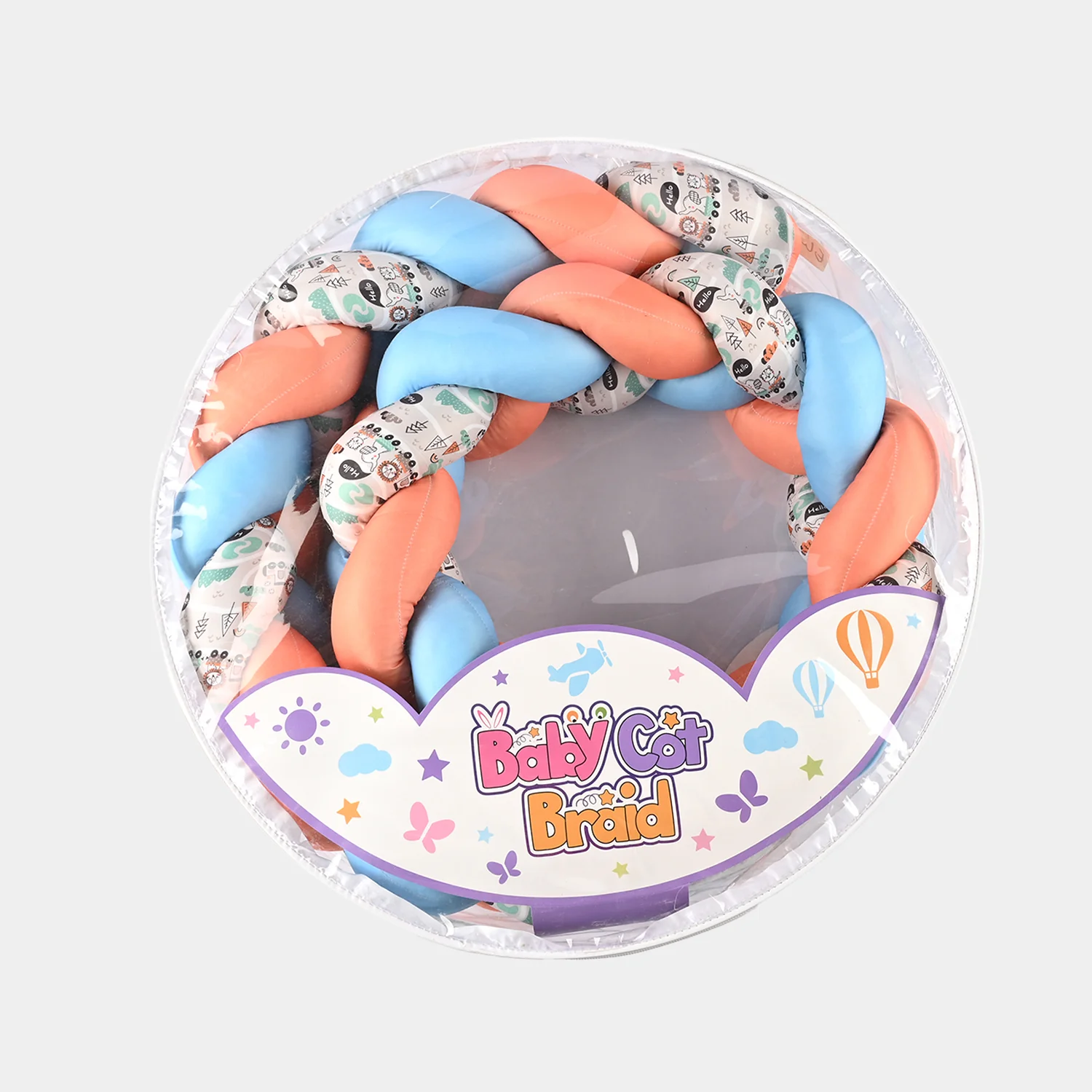 Braided Baby Cot Bumper Cushion - Image 3