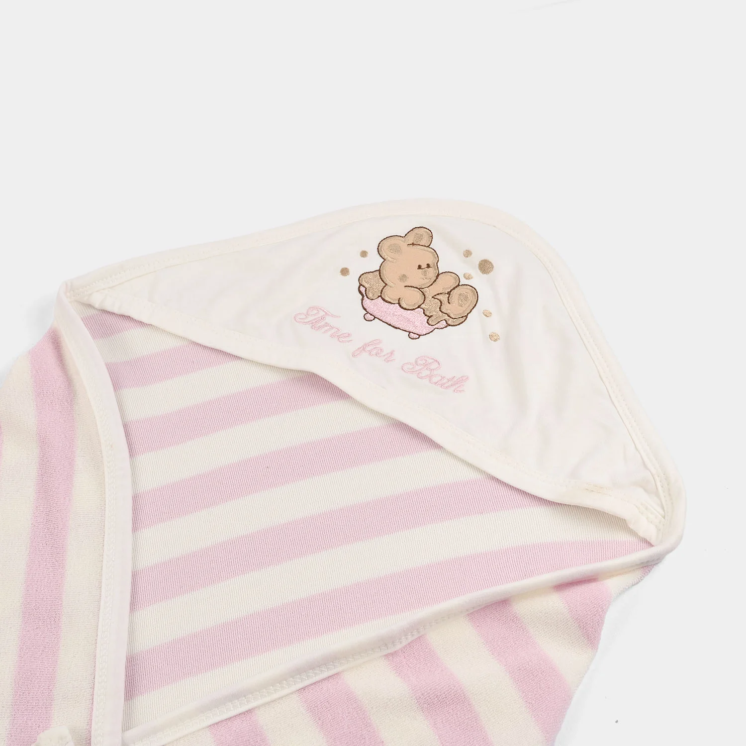 BP Hooded Bath Towel - Pink - Image 2